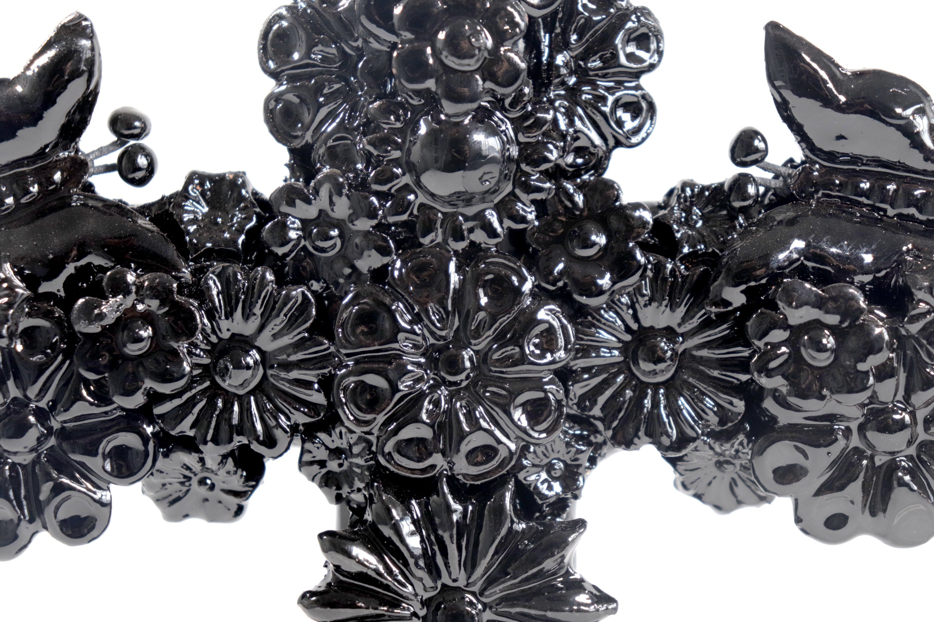 Cross black - Glazed Clay - 10 in. Tereri