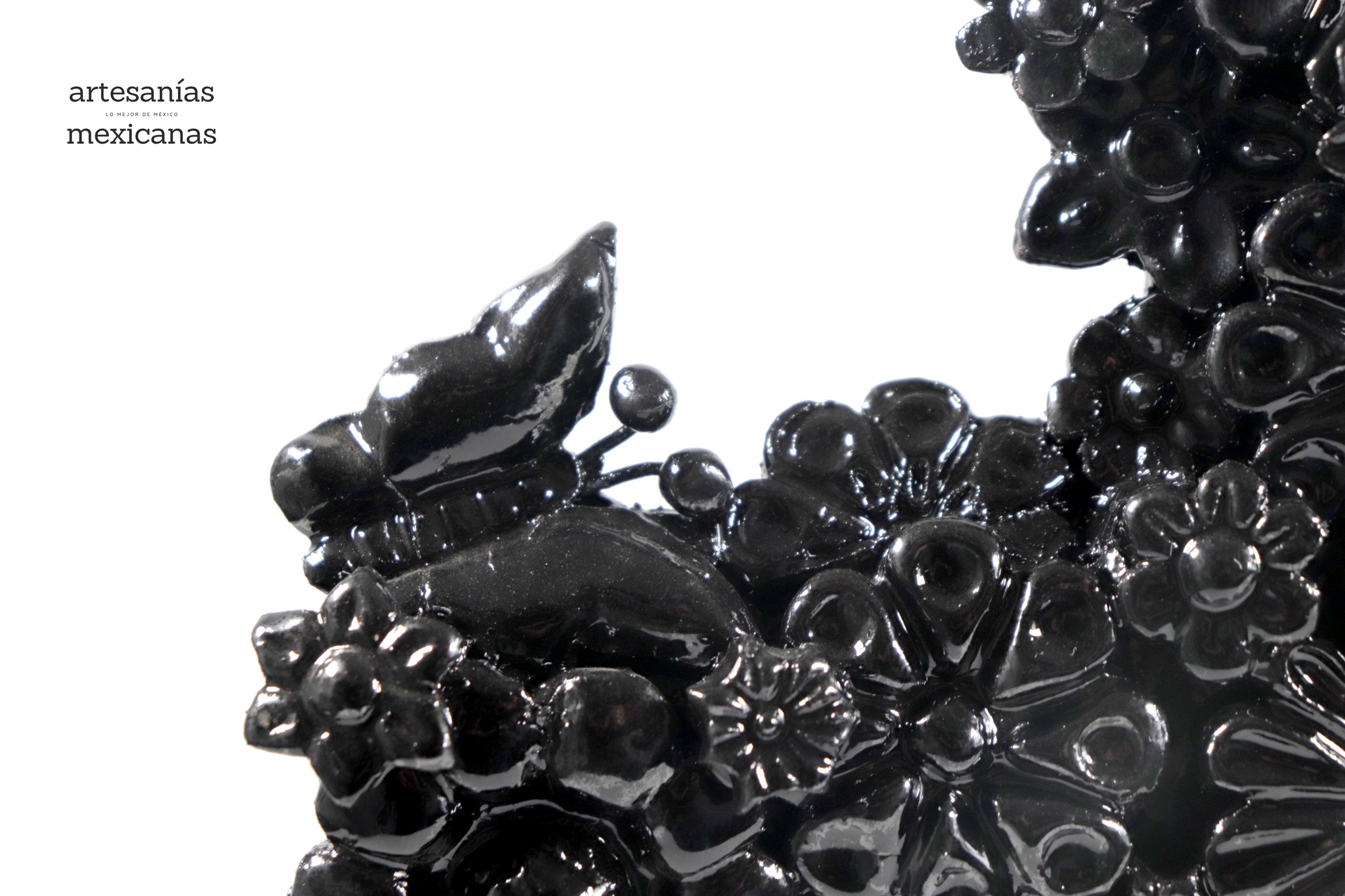 Cross black - Glazed Clay - 12.5 in. Tereri