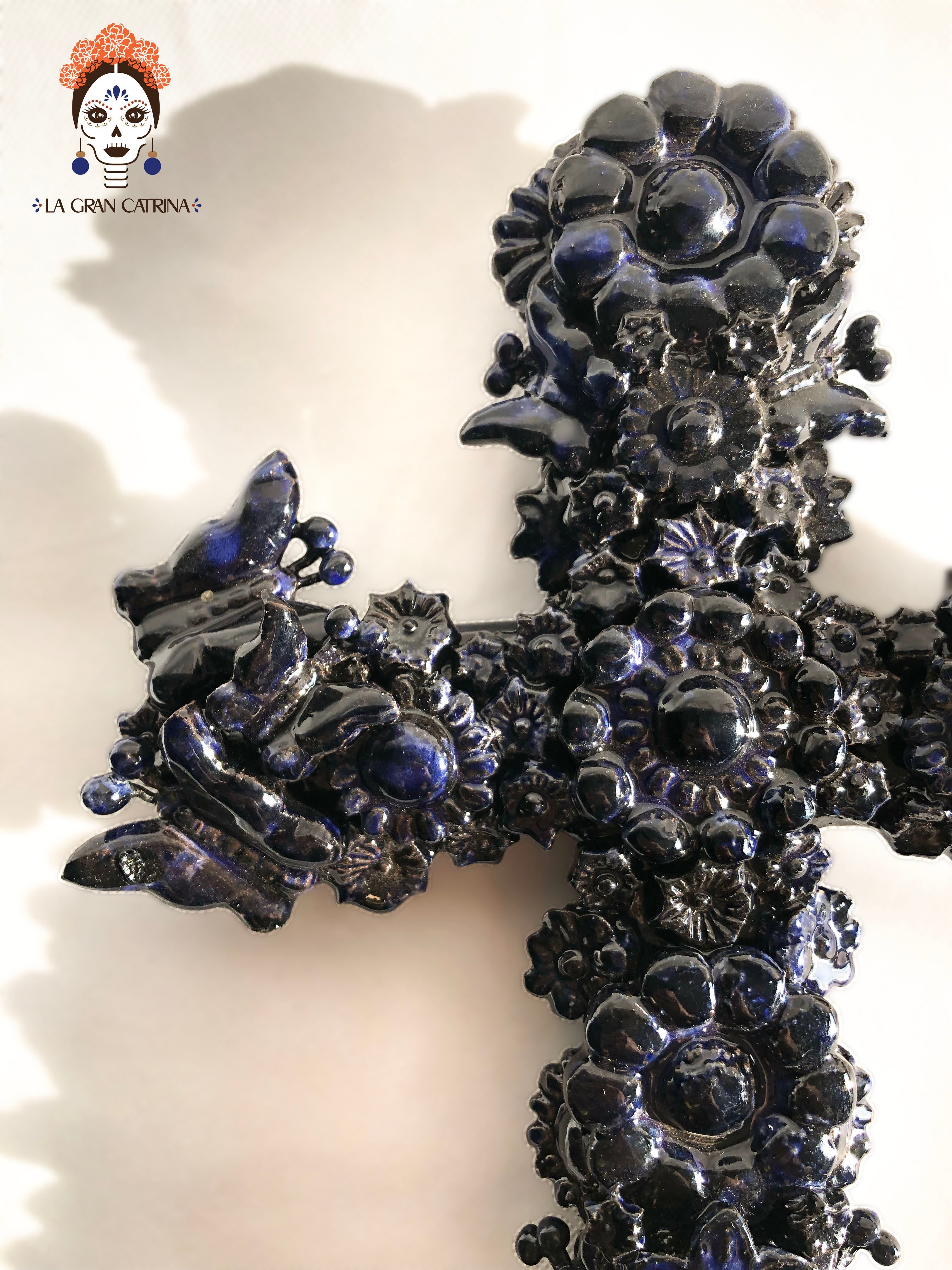 Cross - Glazed Clay - 11 in. Tereri