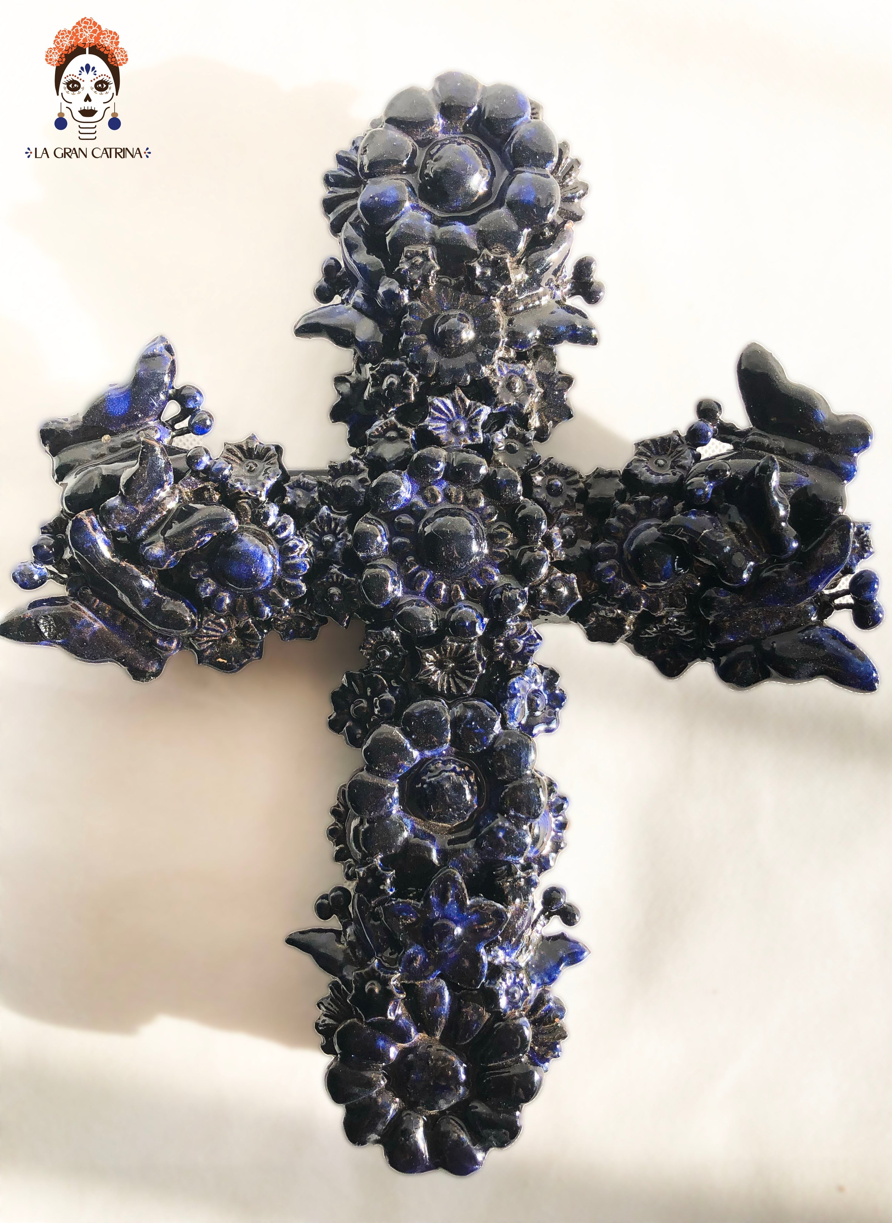 Cross - Glazed Clay - 11 in. Tereri