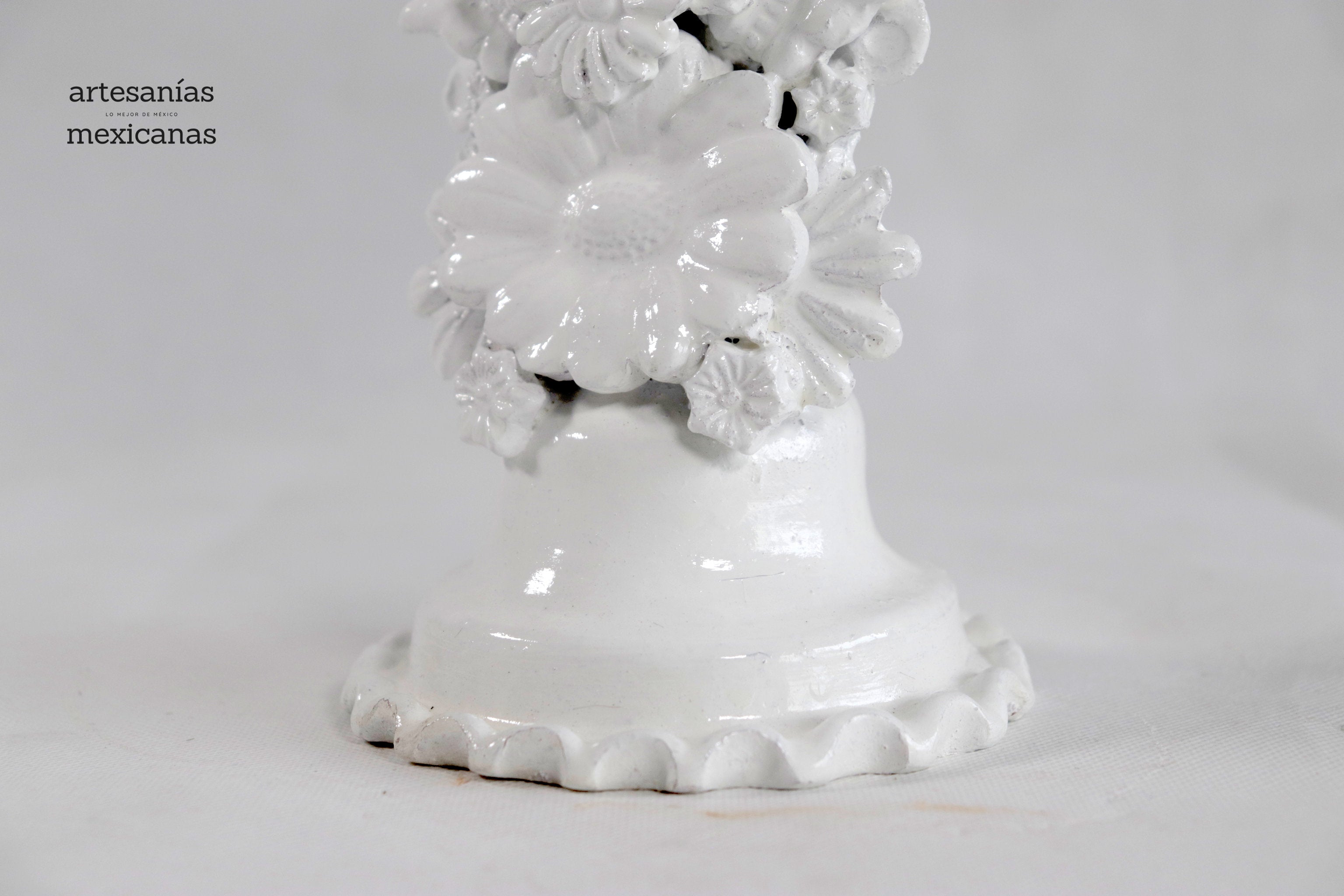 Cross white of 12.6 in. - Glazed Clay Tereri