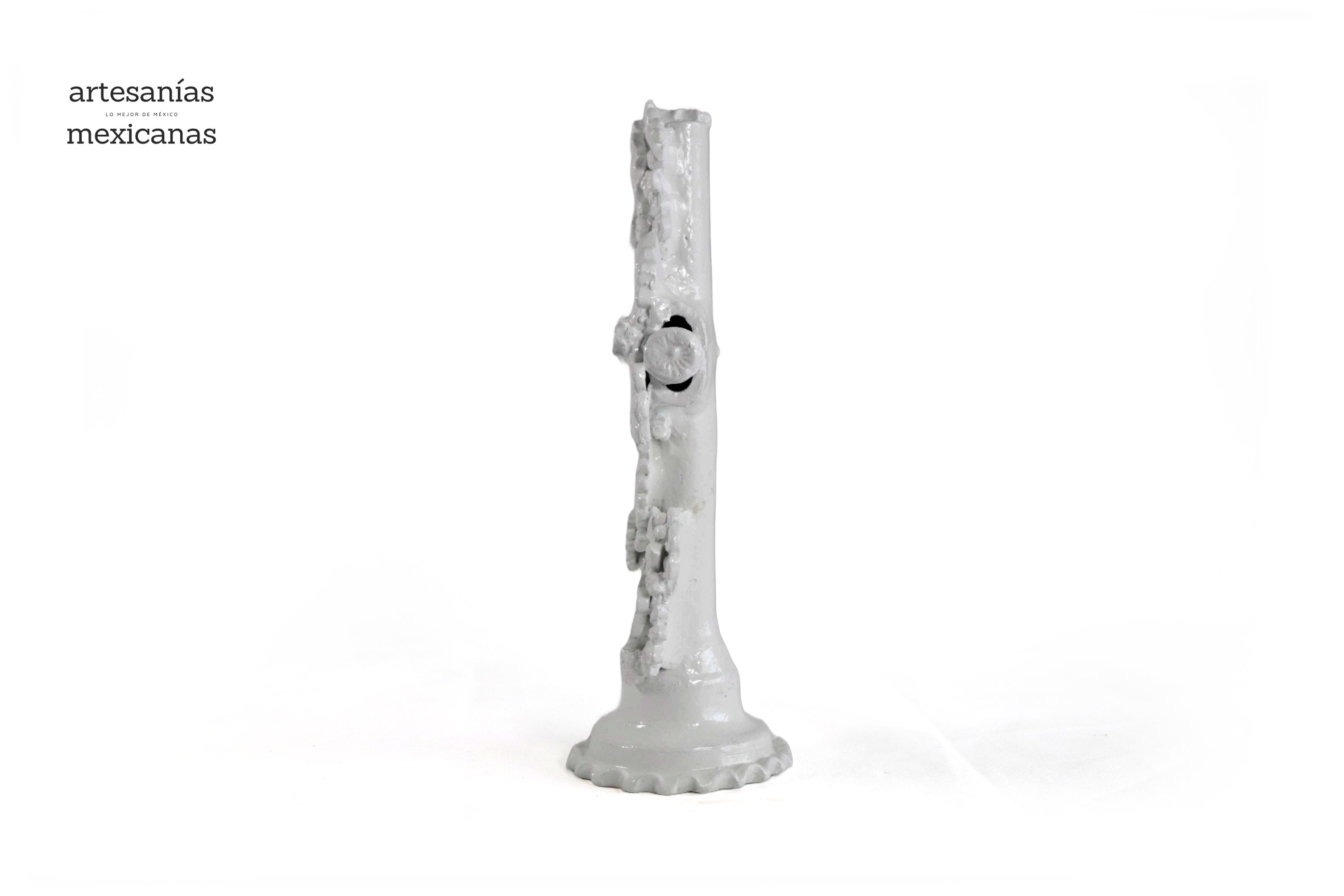 Cross white of 12.6 in. - Glazed Clay Tereri
