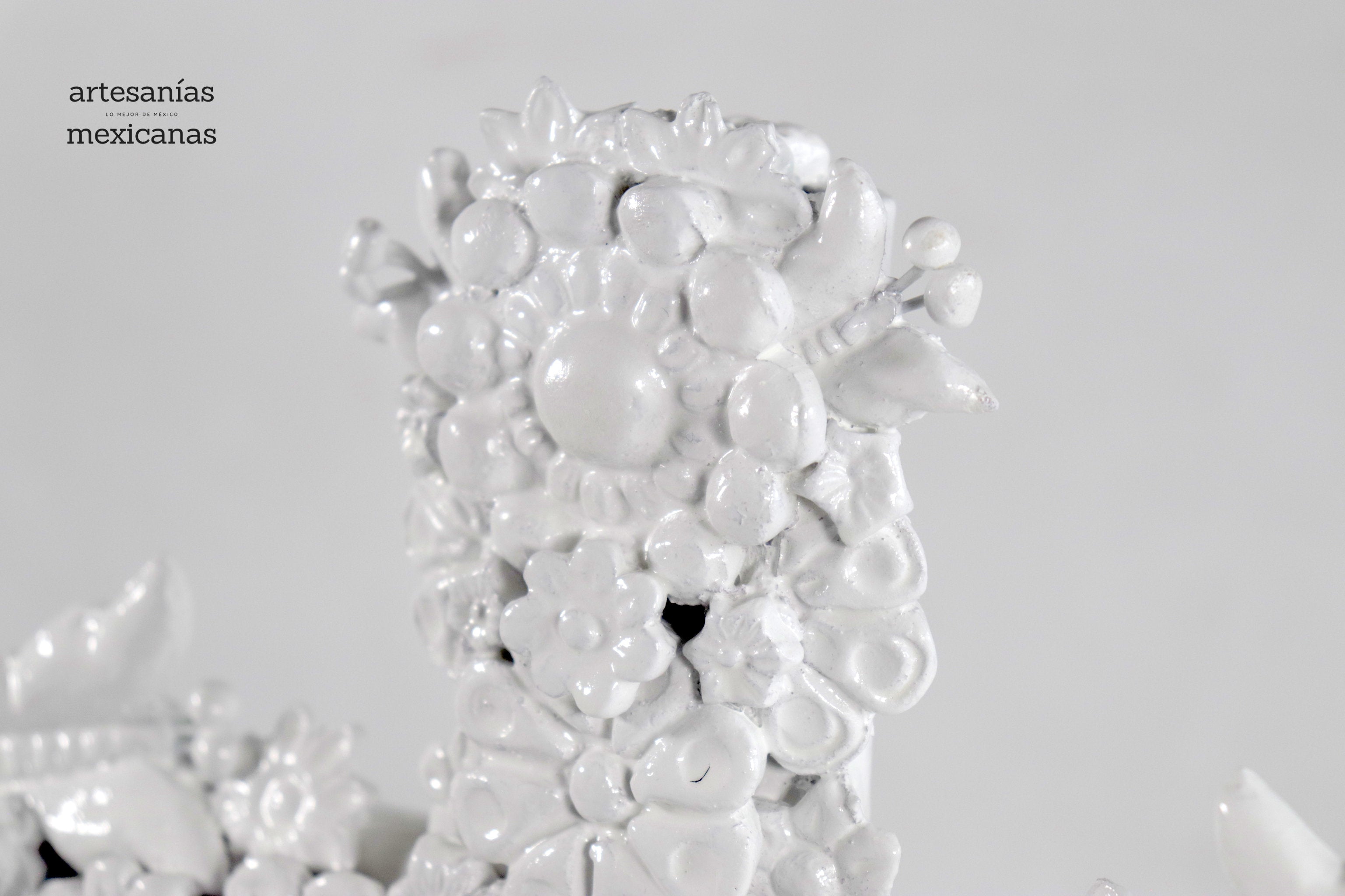 Cross white of 12.6 in. - Glazed Clay Tereri