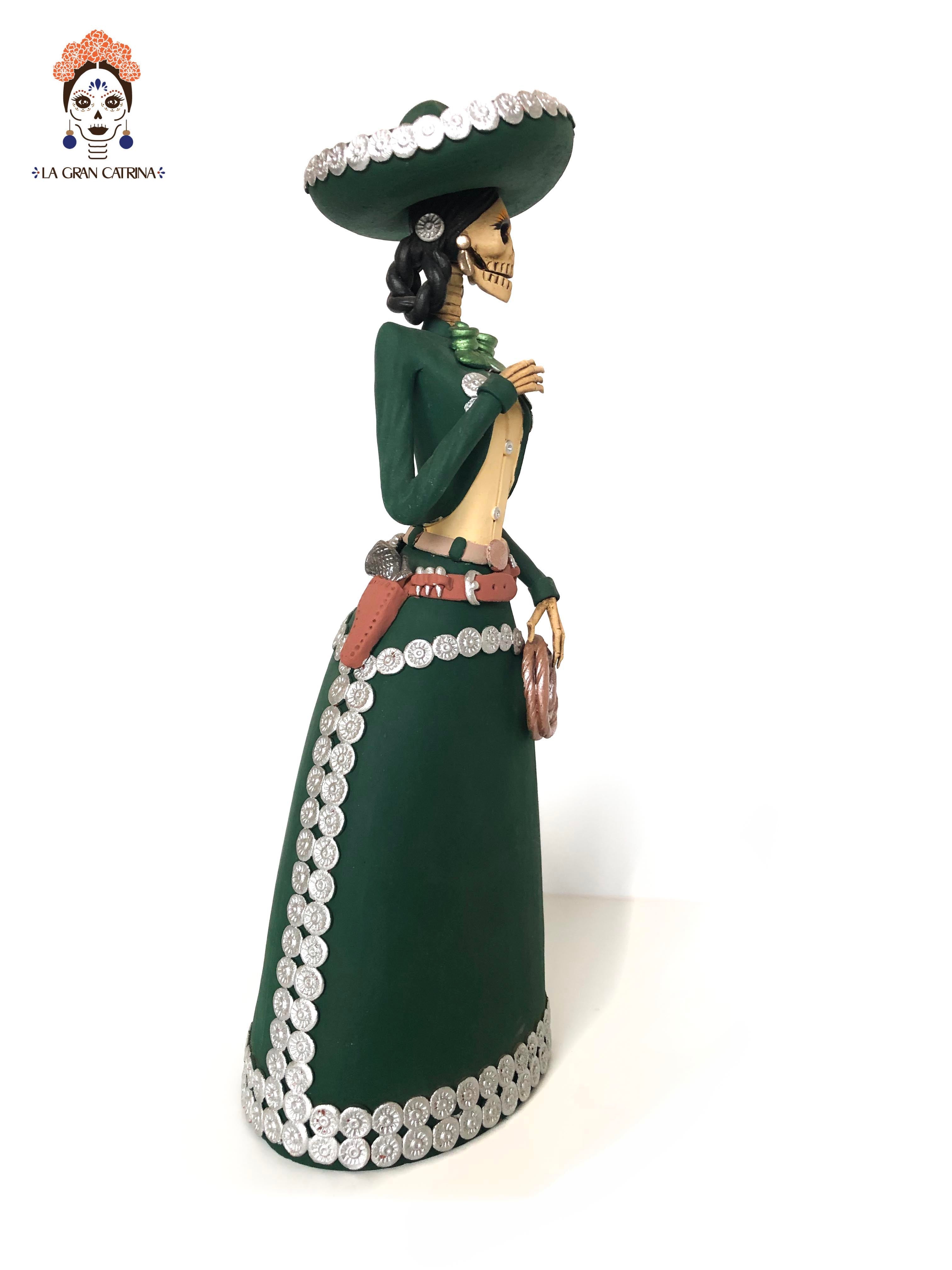 Pair of Catrines Charros - 15 in. Adan