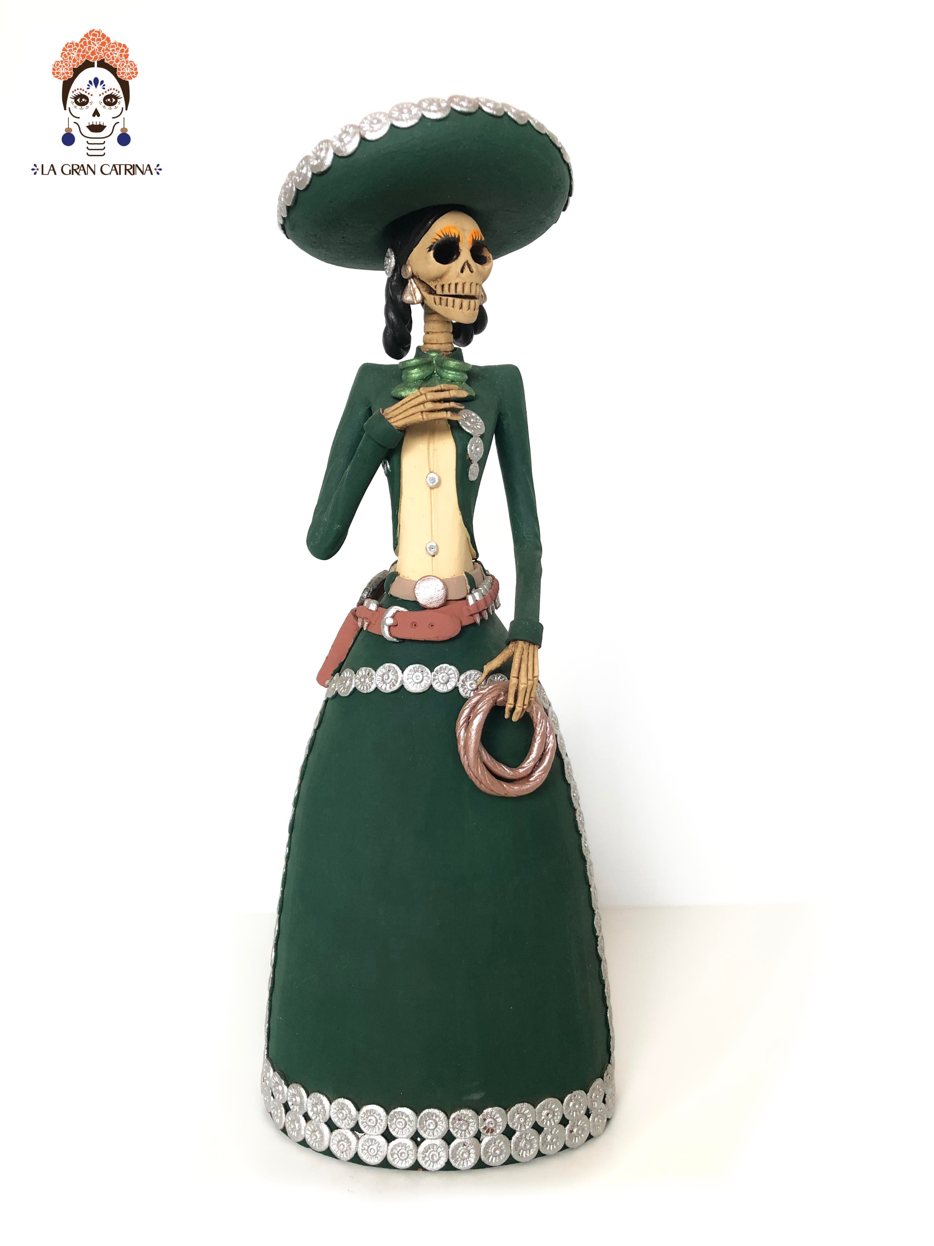 Pair of Catrines Charros - 15 in. Adan