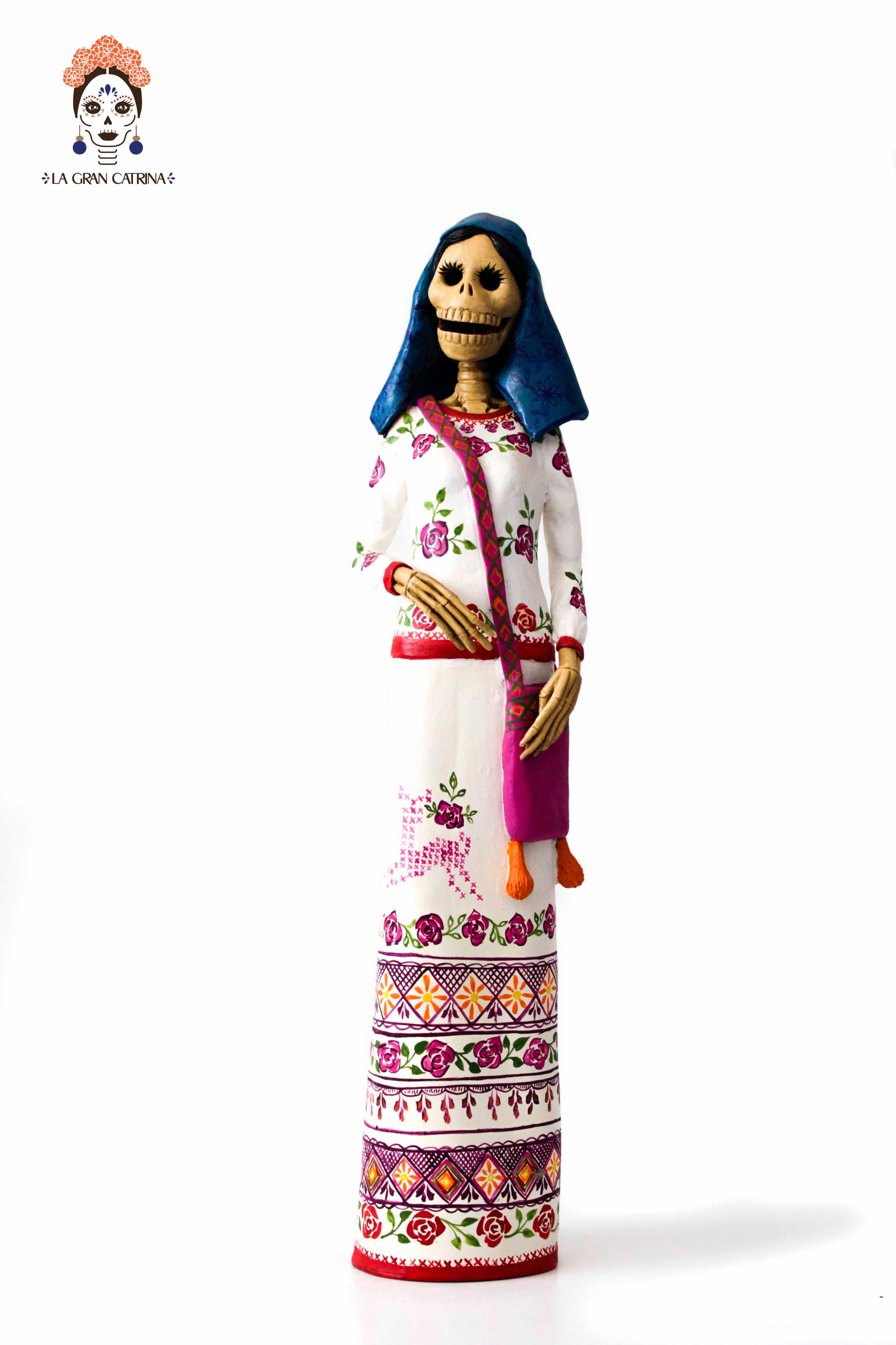 Pair of Catrines Huicholes - 26 in. Adan