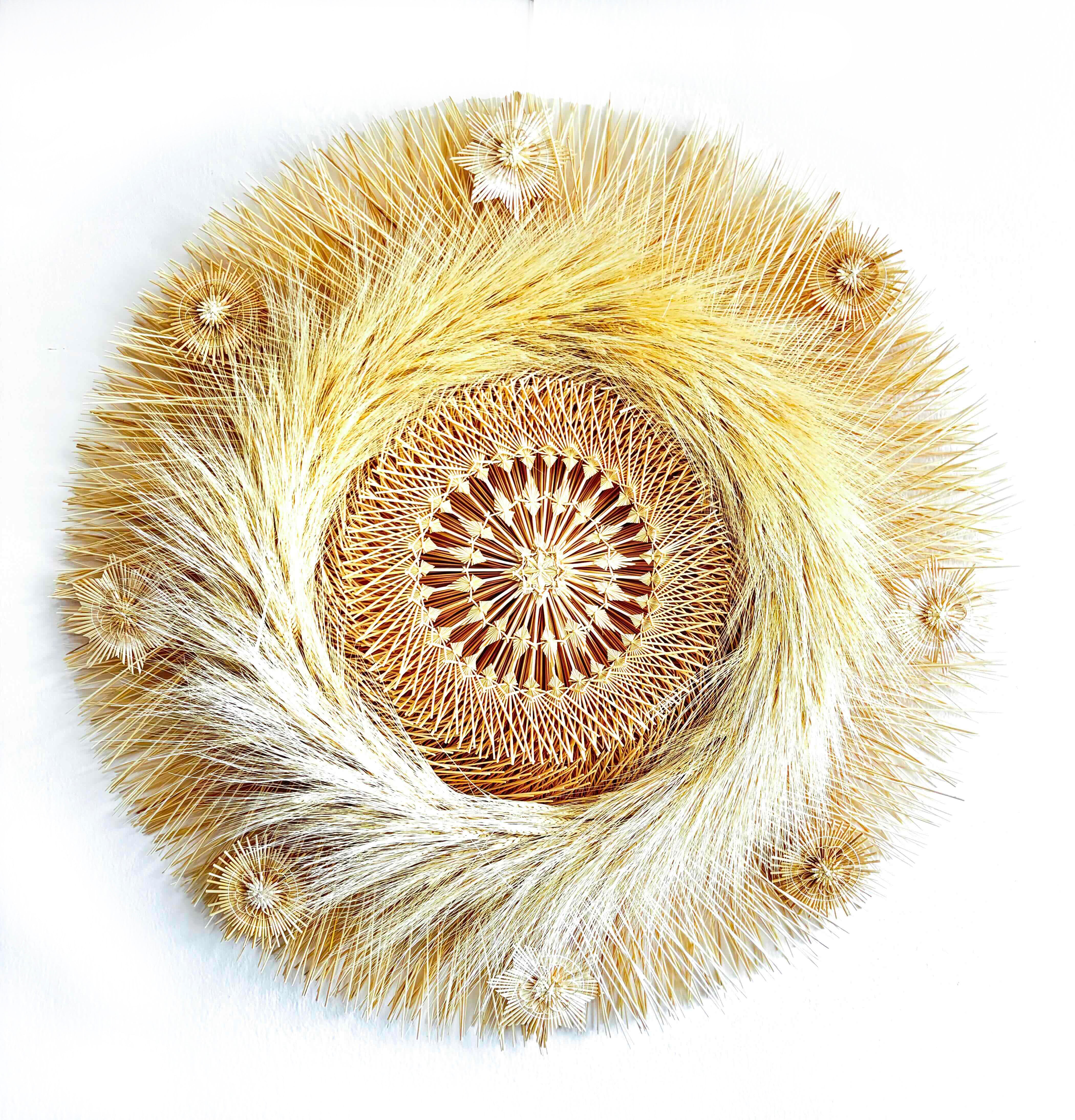 Wheat Straw Wall Circle - Espigas - 40 in. Panikua