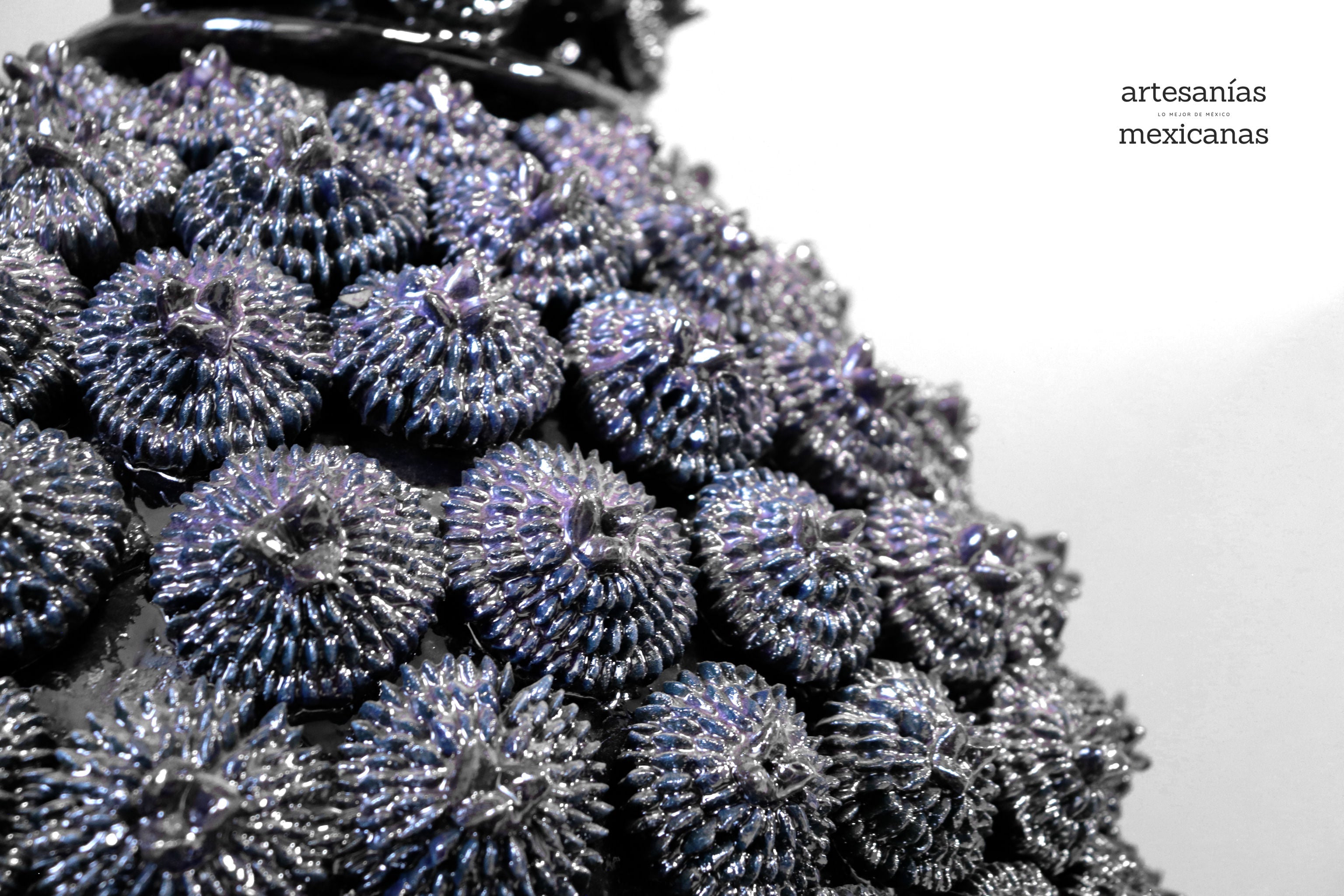 Michoacán Clay Pineapple - Pinkles Blue - 41 in. - Made to Order Chema SJG