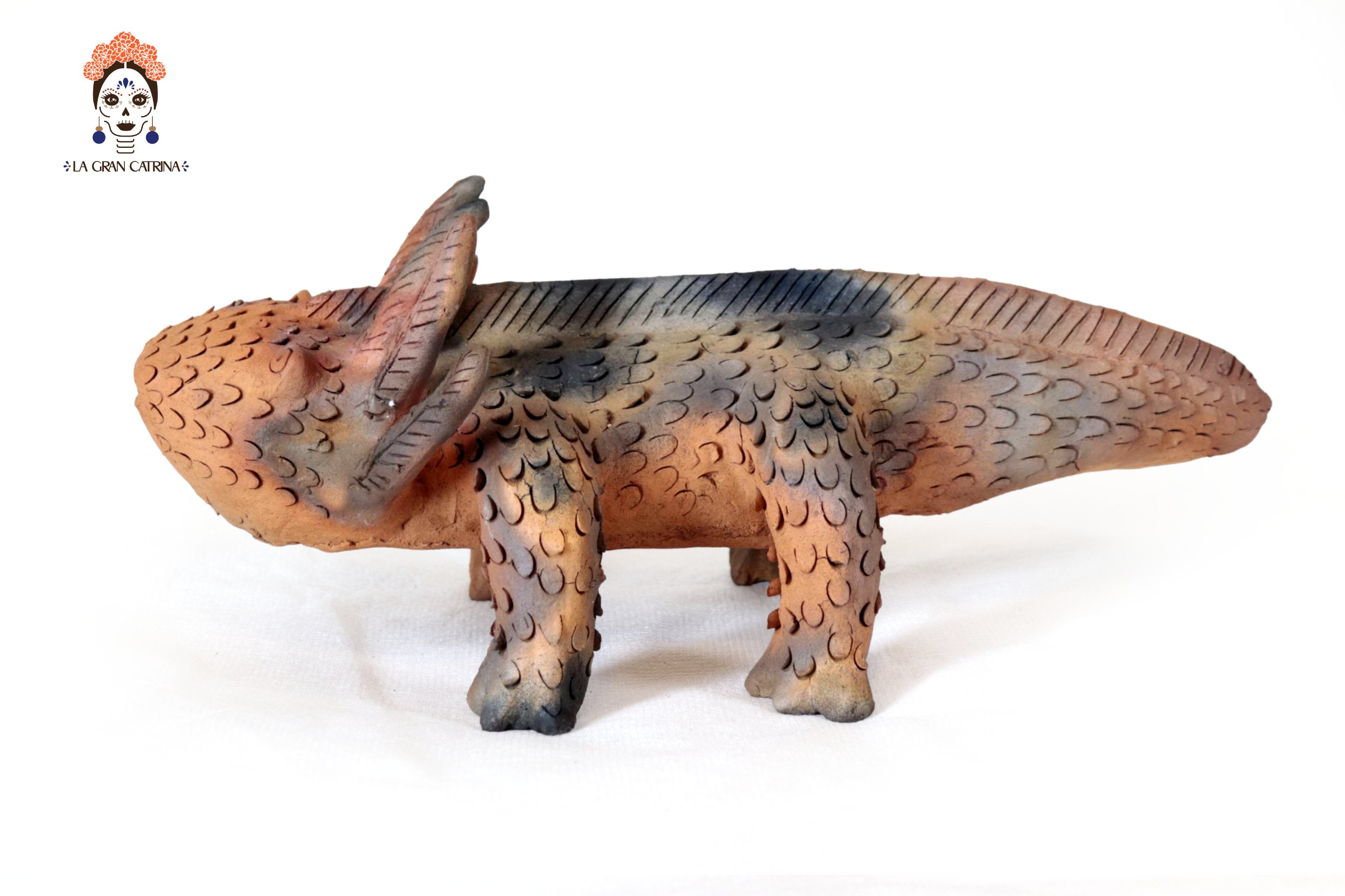 Axolotl of Natural Clay - 15.7 in. - in. Production Zipiajo