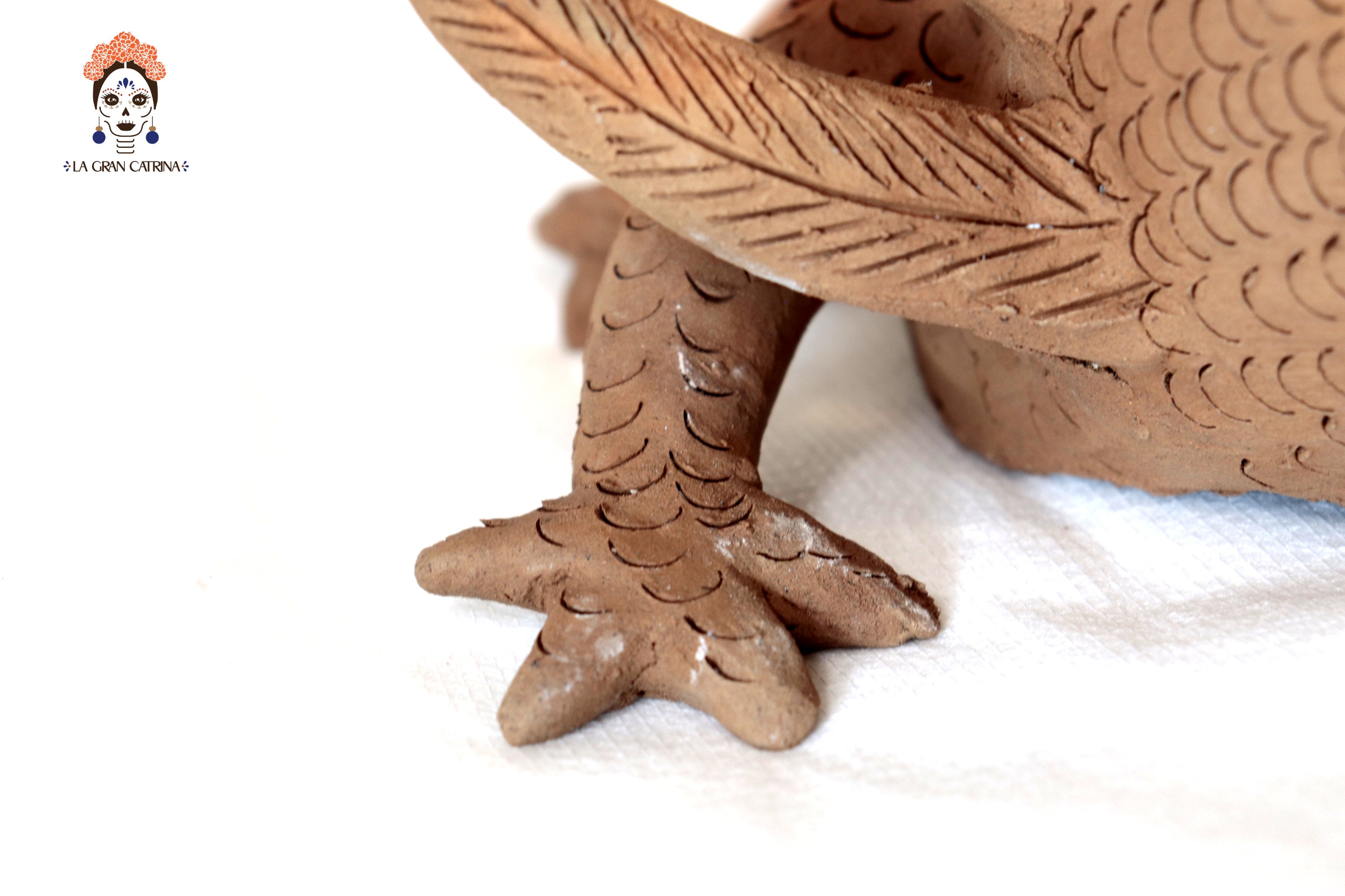 Axolotl II of Natural Clay - 14.1 in. Zipiajo