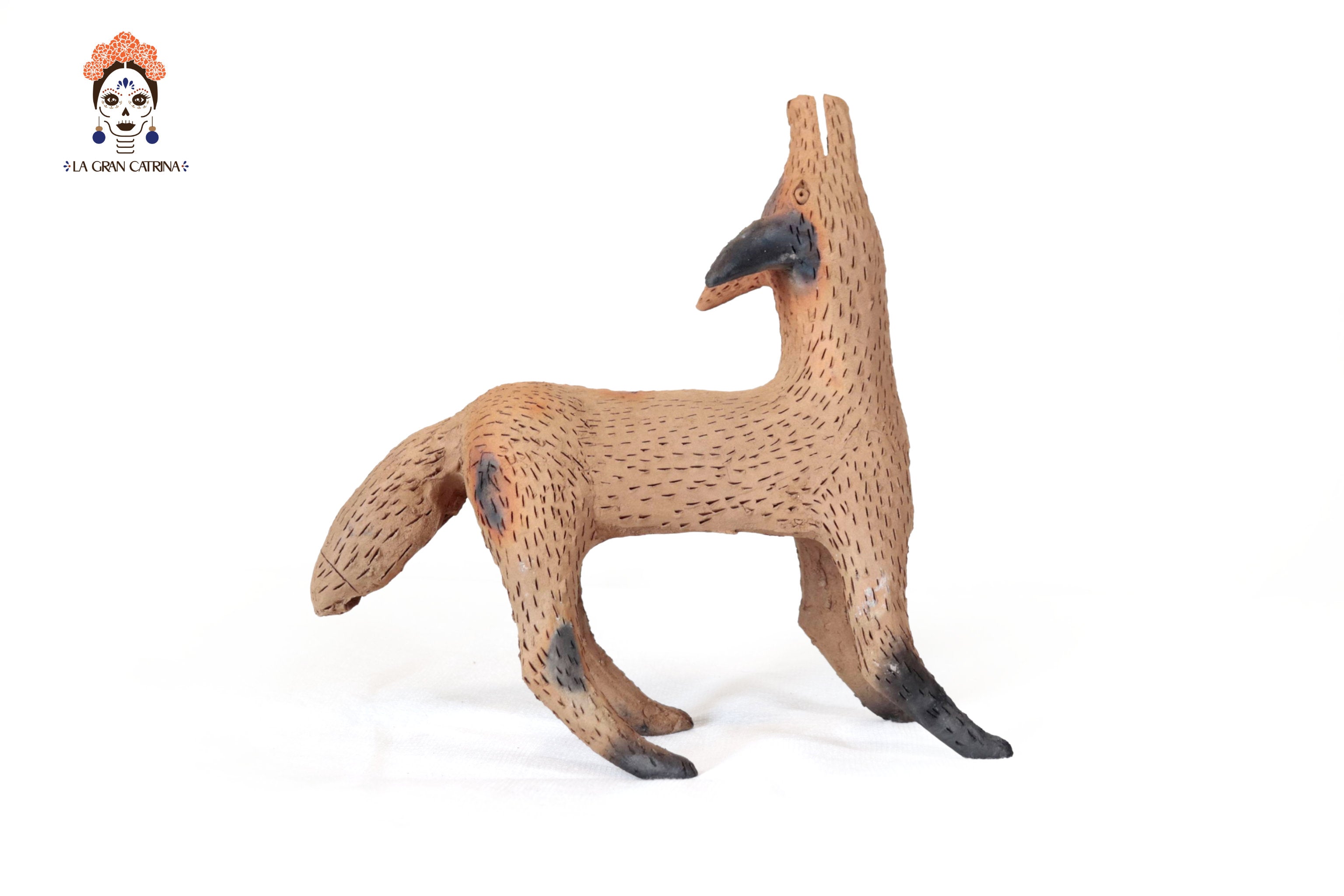 Coyotes of Natural Clay - 12.2 in. Zipiajo