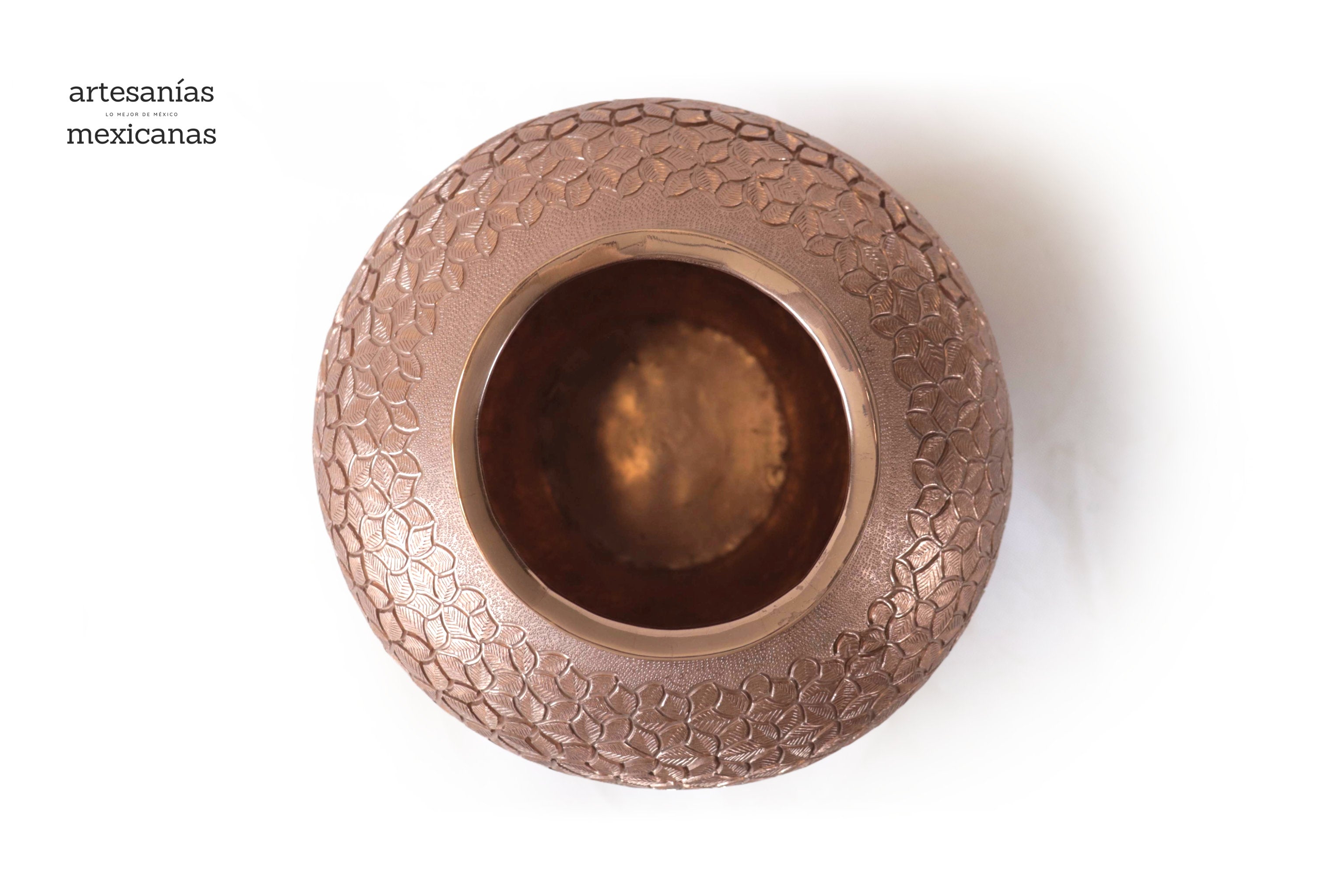 Vase of Contest of cobre - 11 in. Santa Clara del Cobre