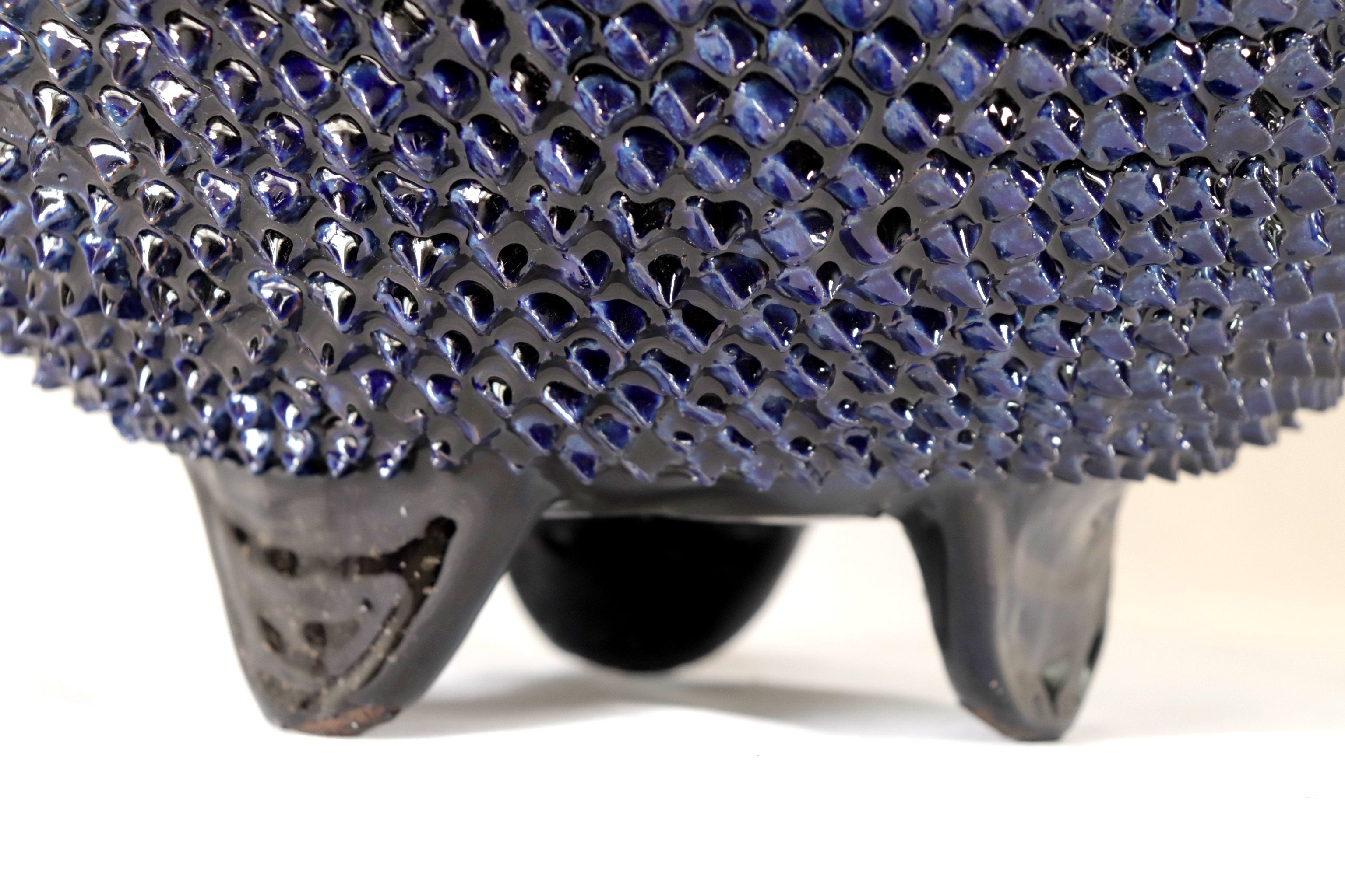 Michoacán Clay Pineapple - Saucer blue - 23 in. Chema SJG
