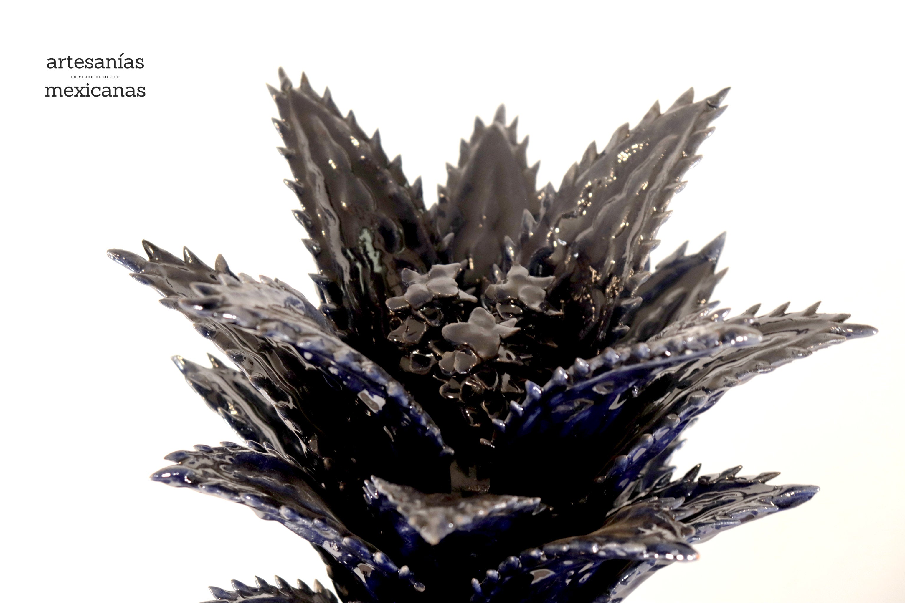 Michoacán Clay Pineapple - Pinkles Blue - 27.7 in. Chema SJG