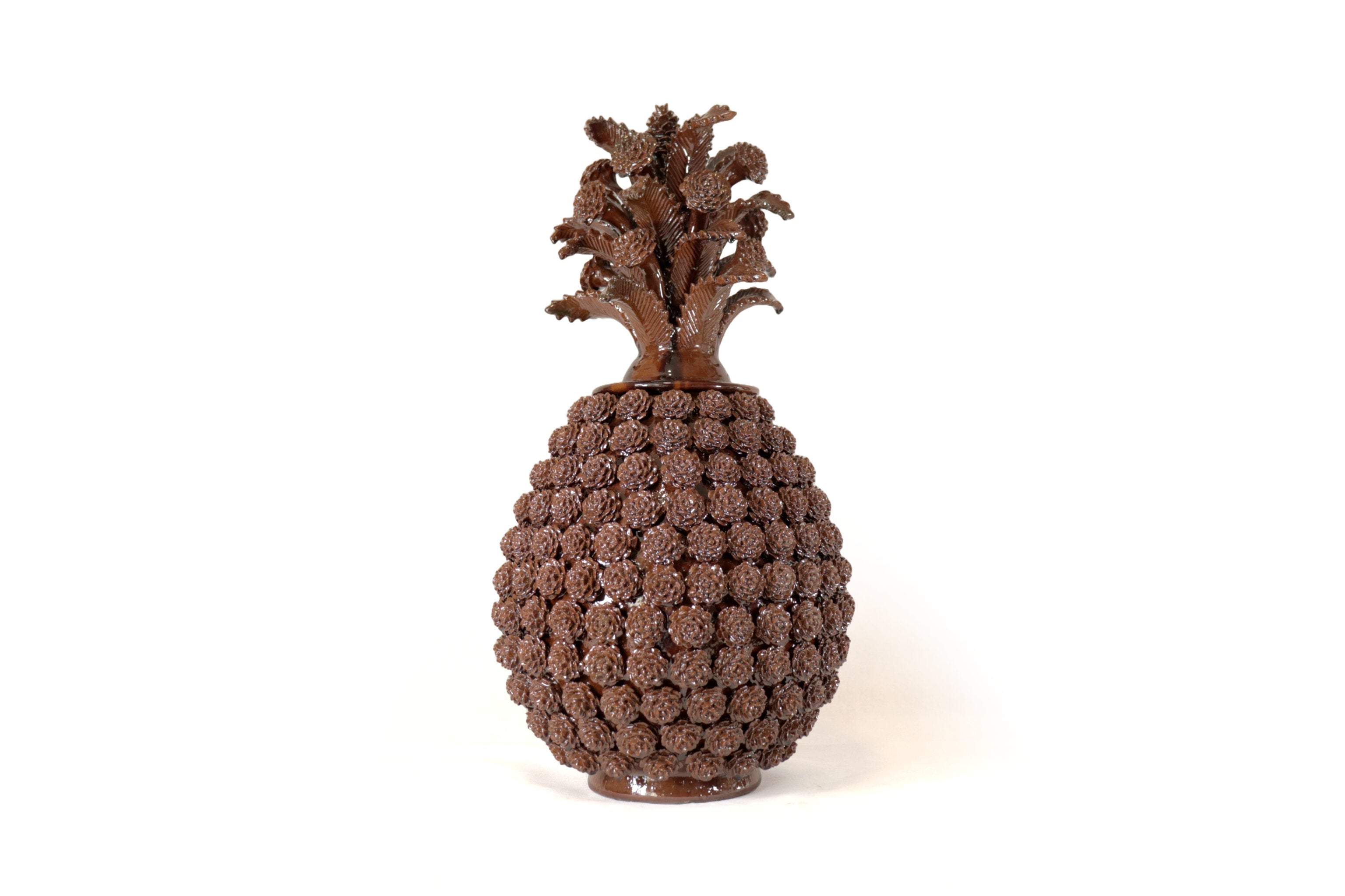 Michoacán Clay Pineapple - Pinkles brownes - 26 in. - Made to Order Juan Gtz
