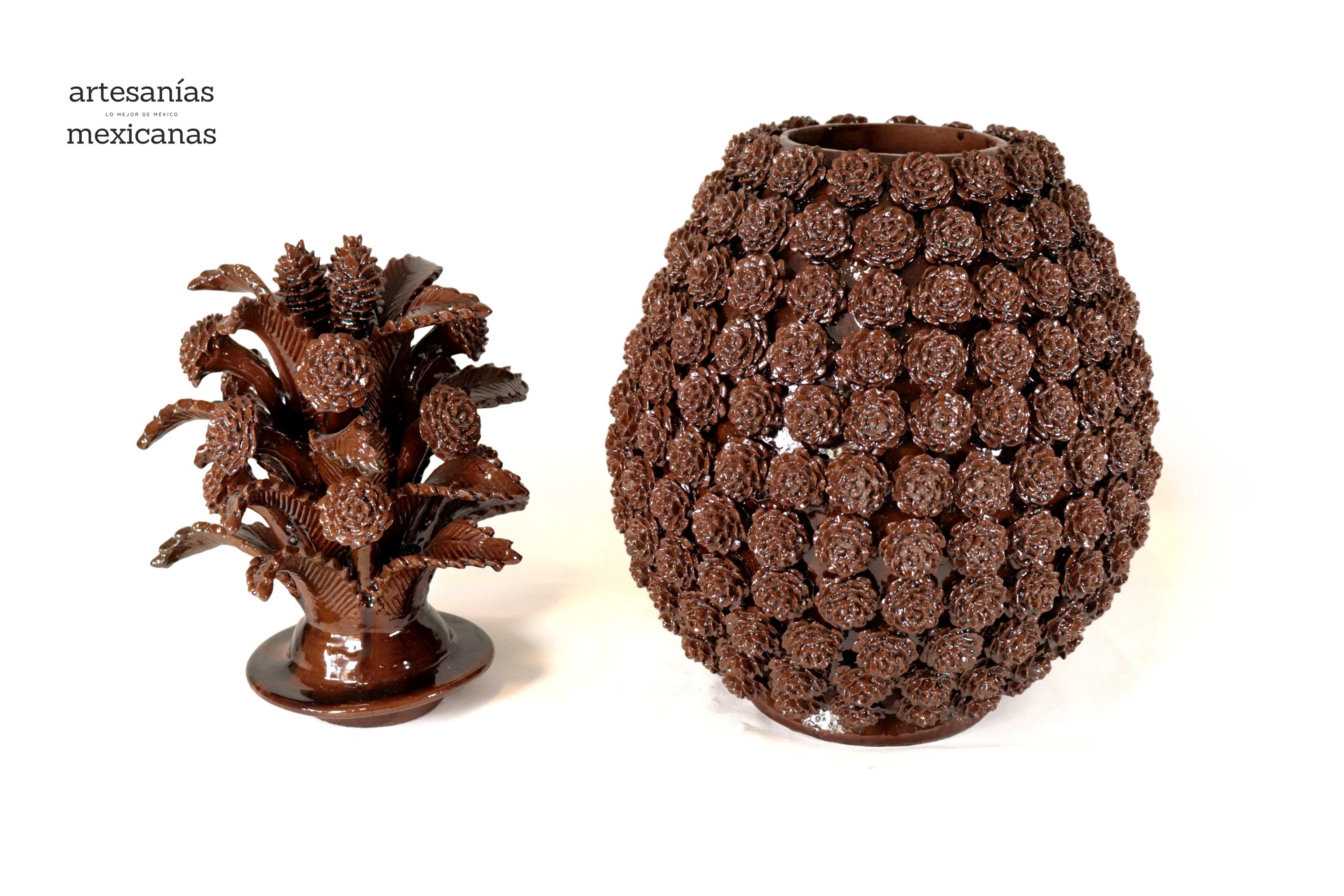 Michoacán Clay Pineapple - Pinkles brownes - 26 in. - Made to Order Juan Gtz