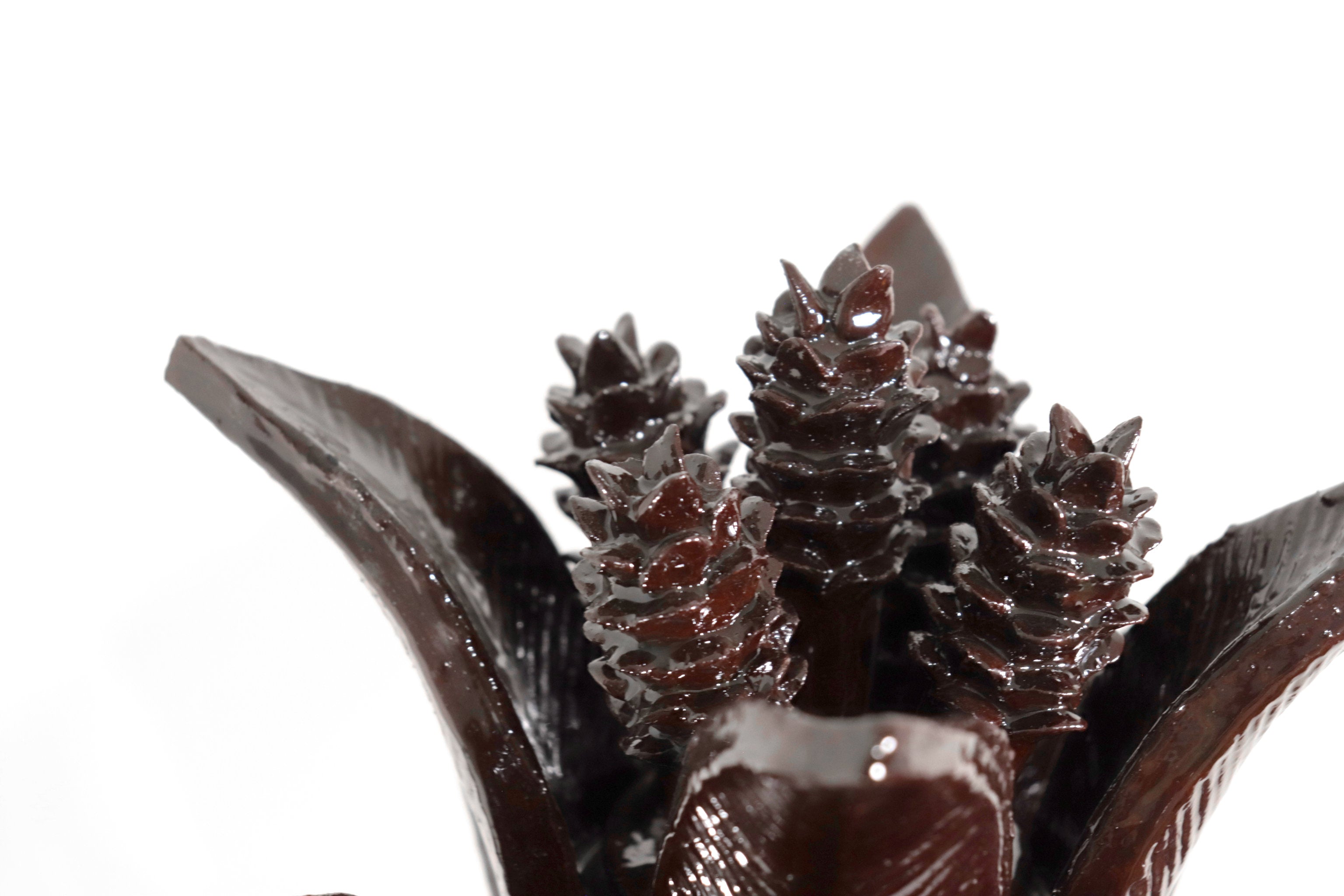 Brown Pineapple with Flowers - 35 in. Juan Gtz
