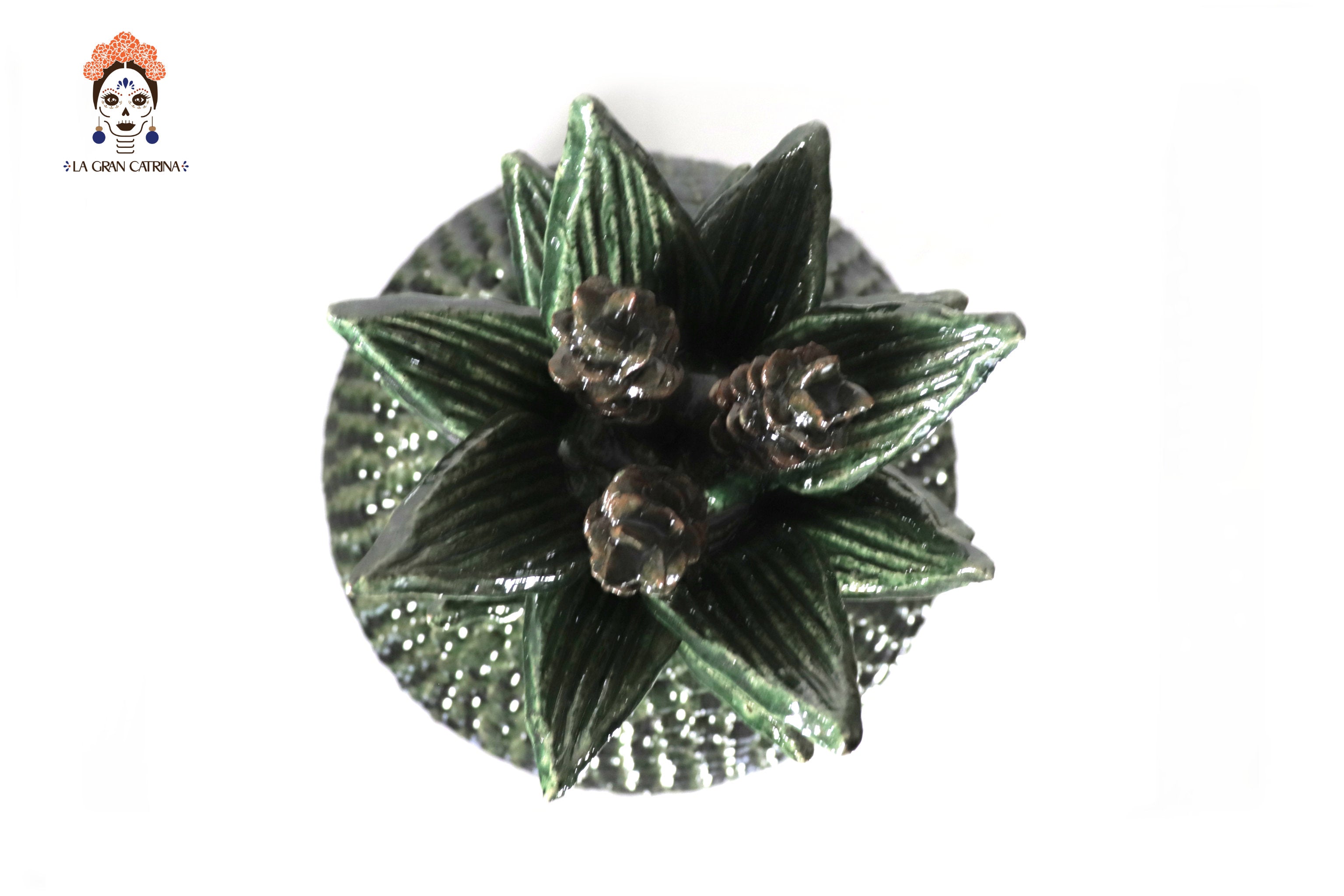 Michoacán Clay Pineapple - 26 in. - Petals Greens Juan Gtz