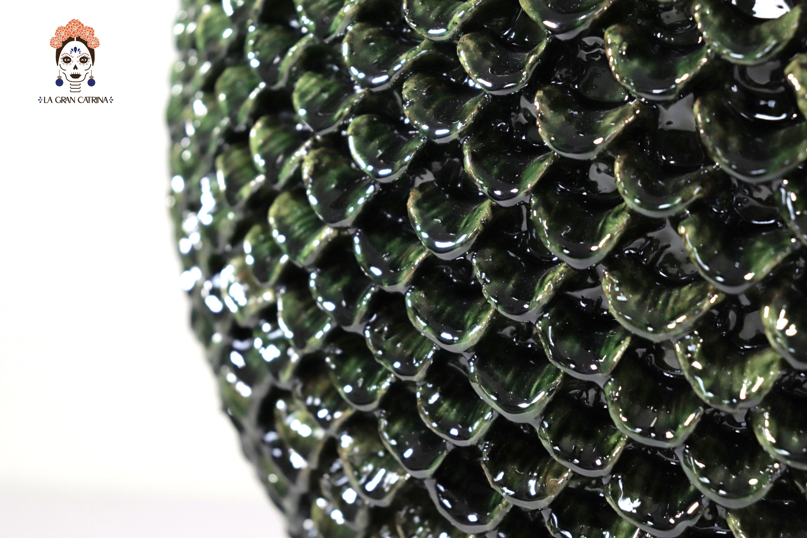 Michoacán Clay Pineapple - 26 in. - Petals Greens Juan Gtz