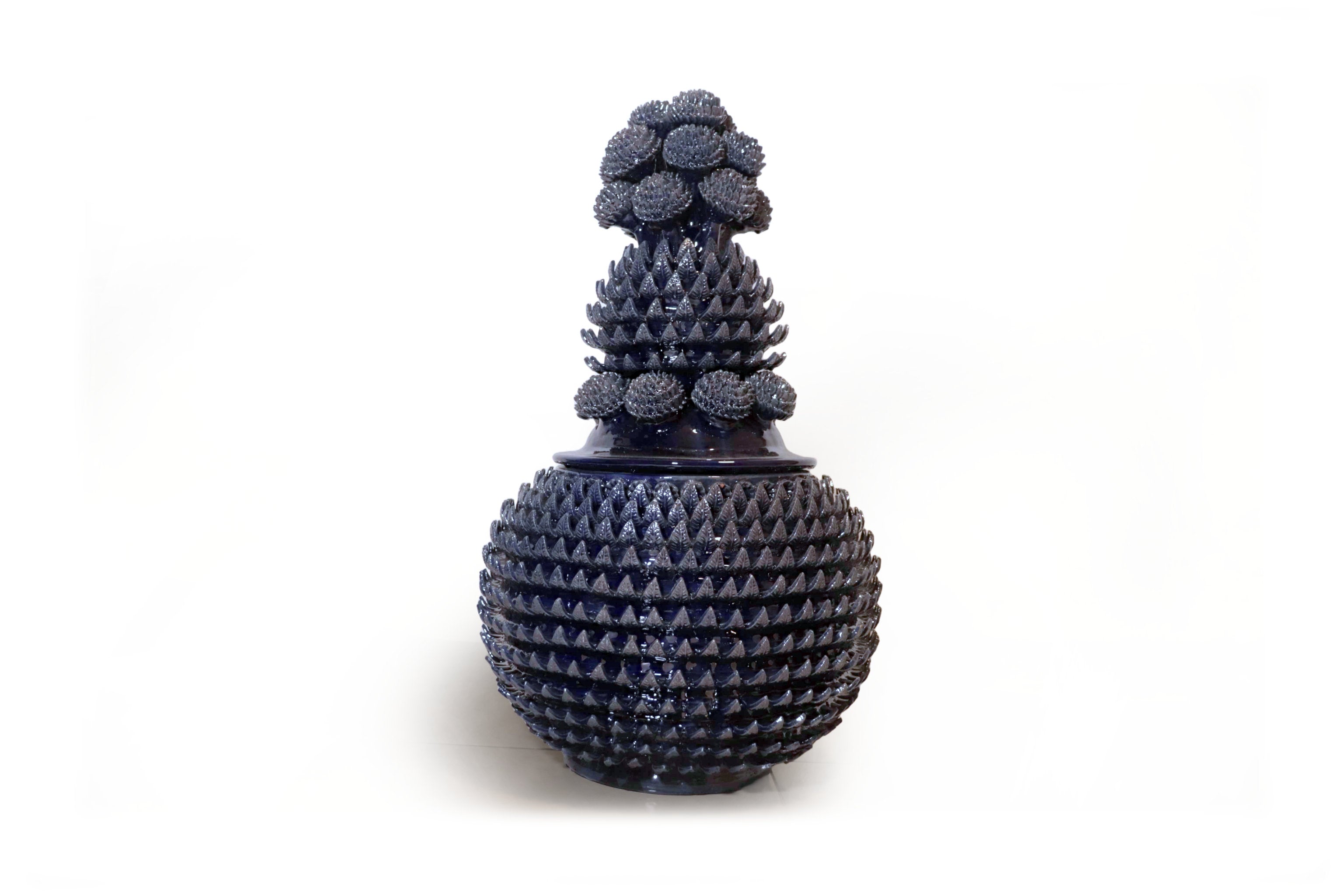 Michoacán Clay Pineapple - Blue Contest - 29 in. Juan Gtz