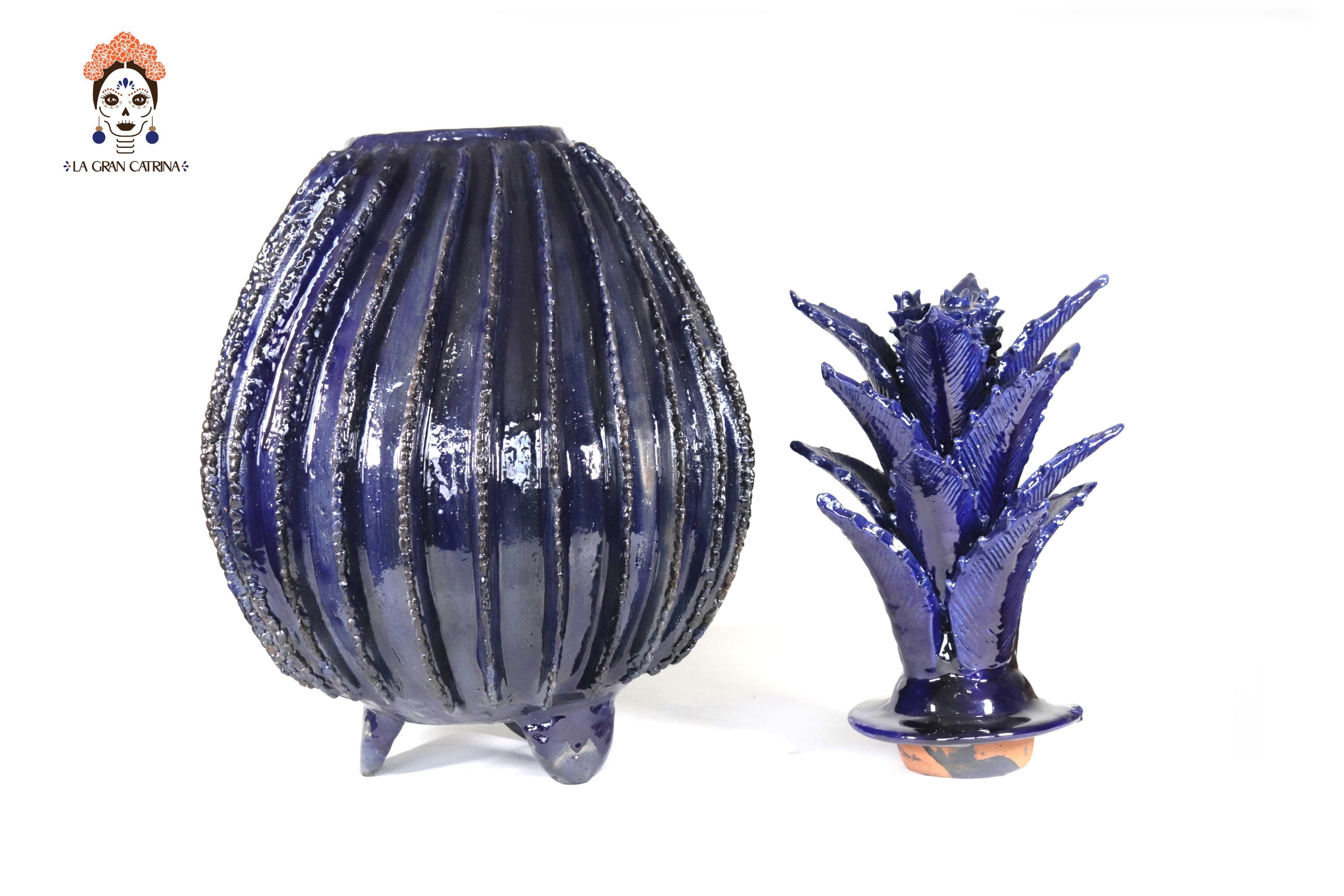 Michoacán Clay Pineapple - 26 in. - Blue Barrel Cactus Juan Gtz