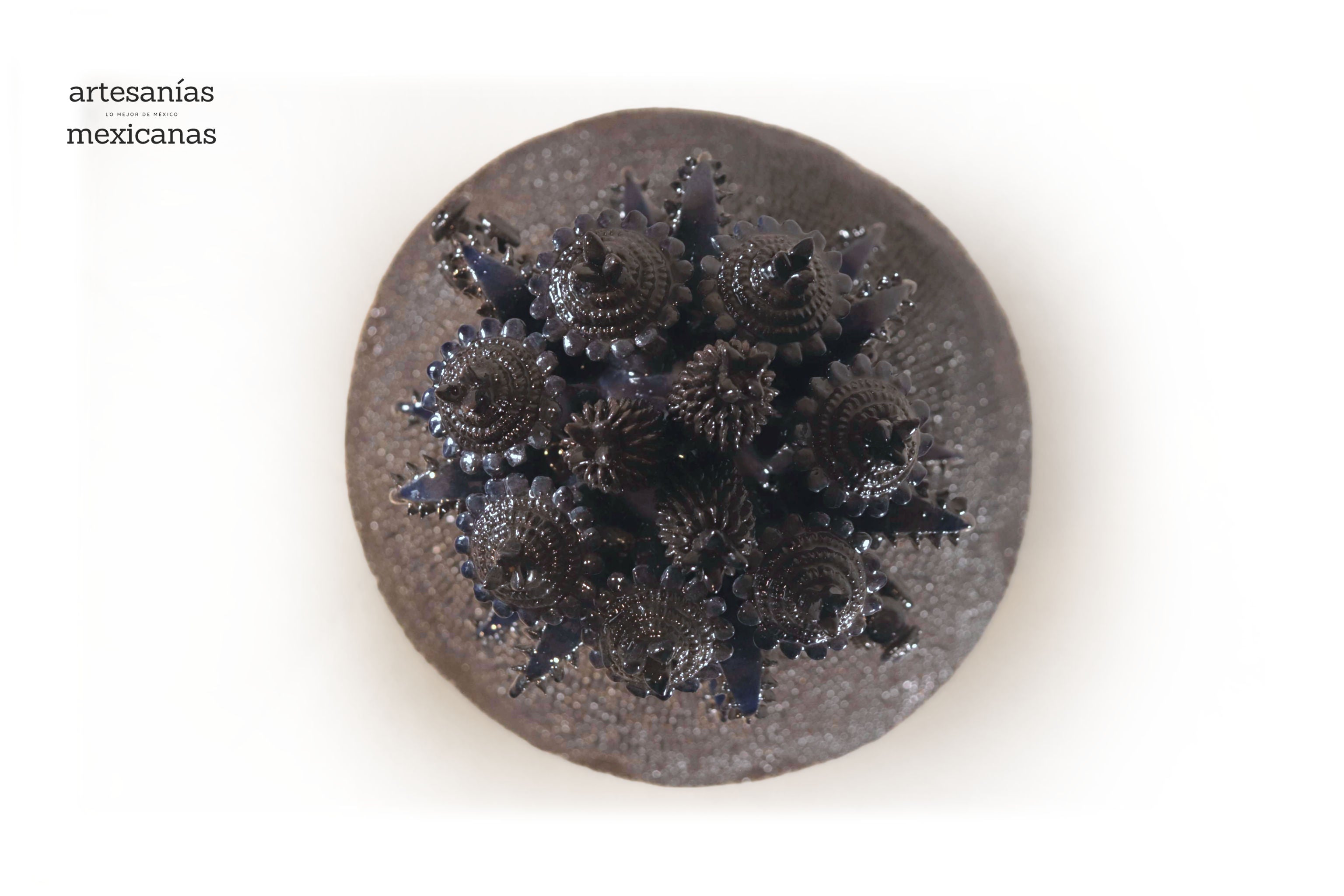 Blue Pineapple of Concurso with Base - 29 in. Juan Gtz