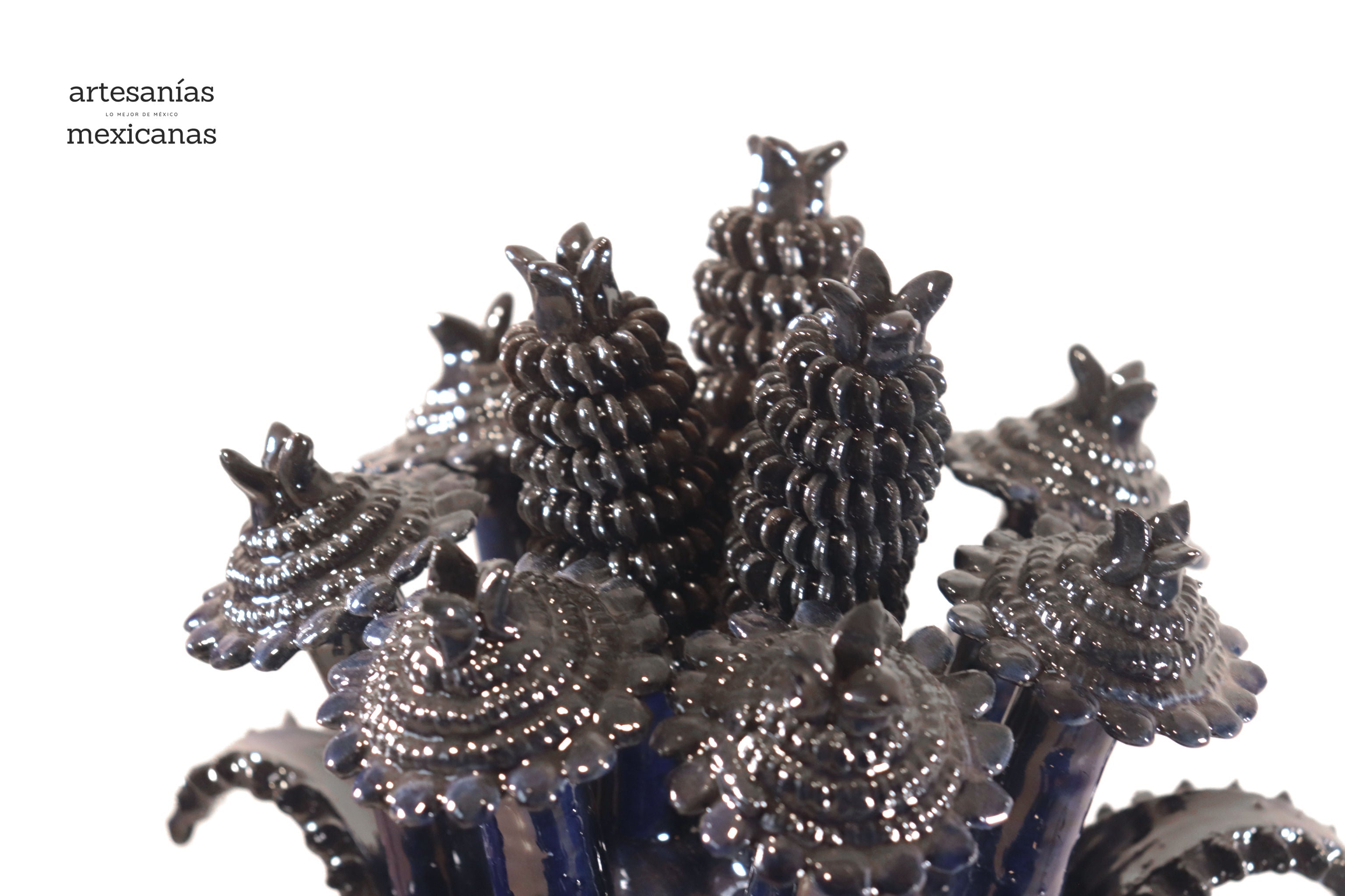 Blue Pineapple of Concurso with Base - 29 in. Juan Gtz