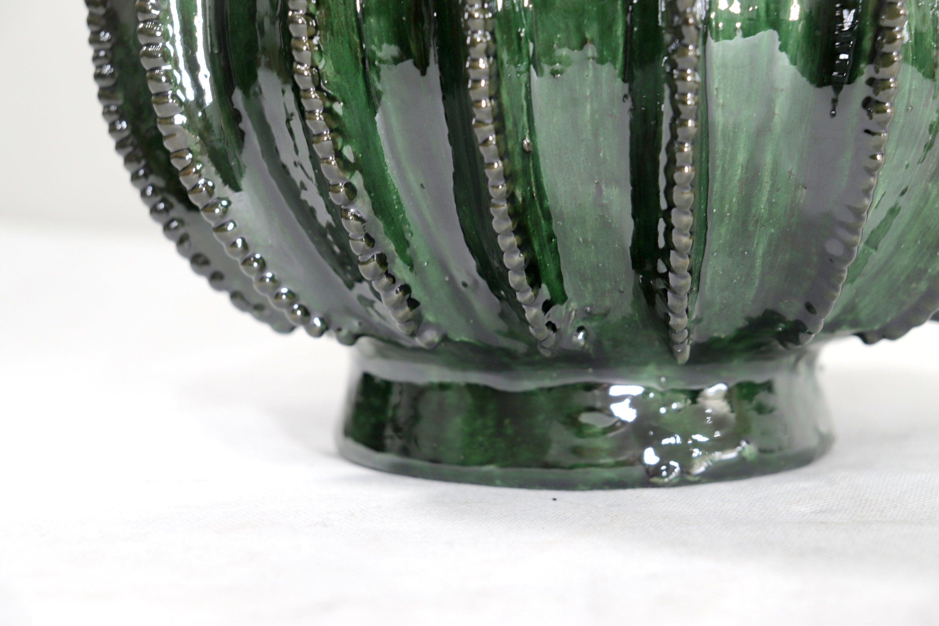 Green Barrel Cactus Pineapple with Special Lid - 19.6 in. - Made to Order Juan Gtz