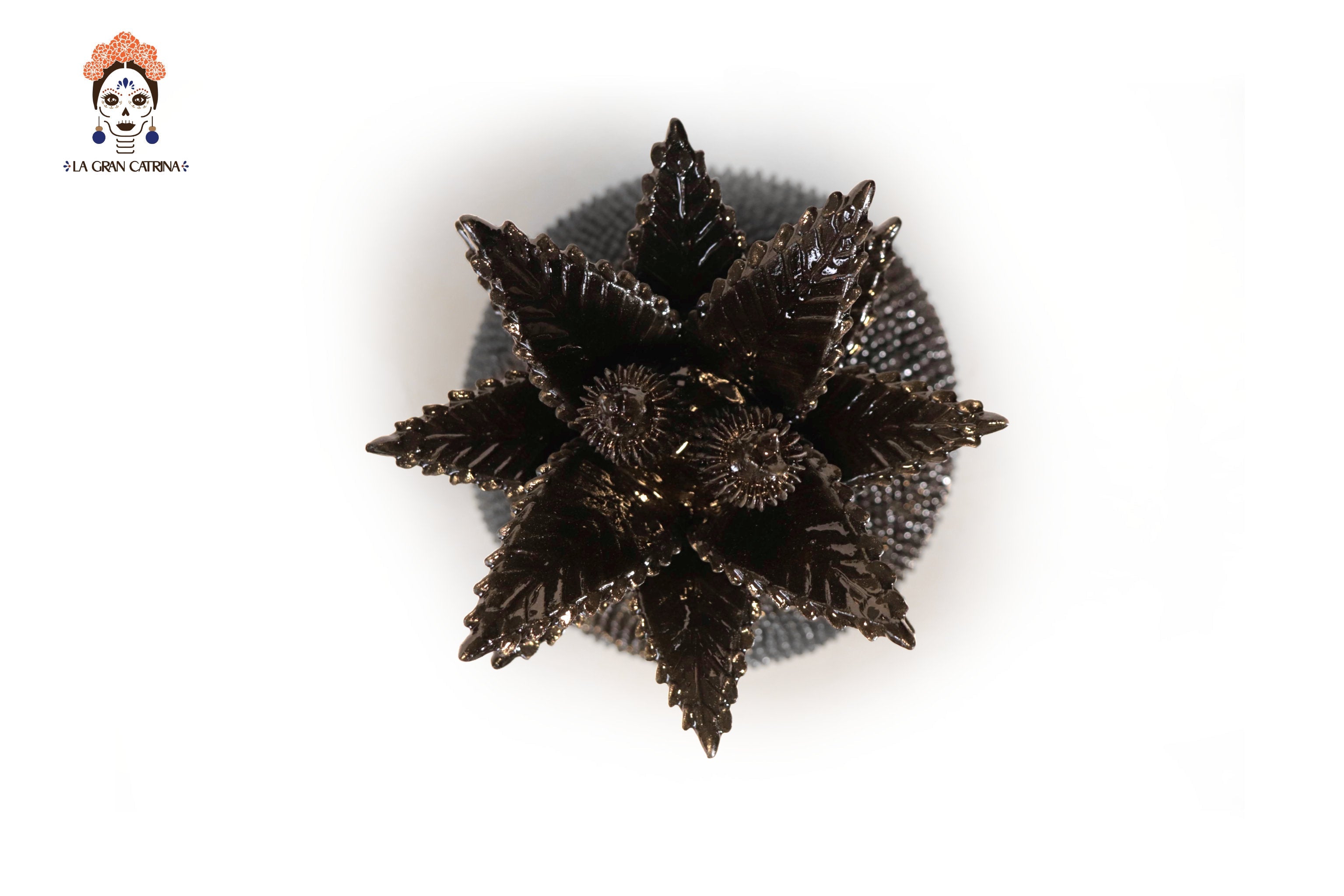 Pineapple vidriada Black - 24 in. Juan Gtz