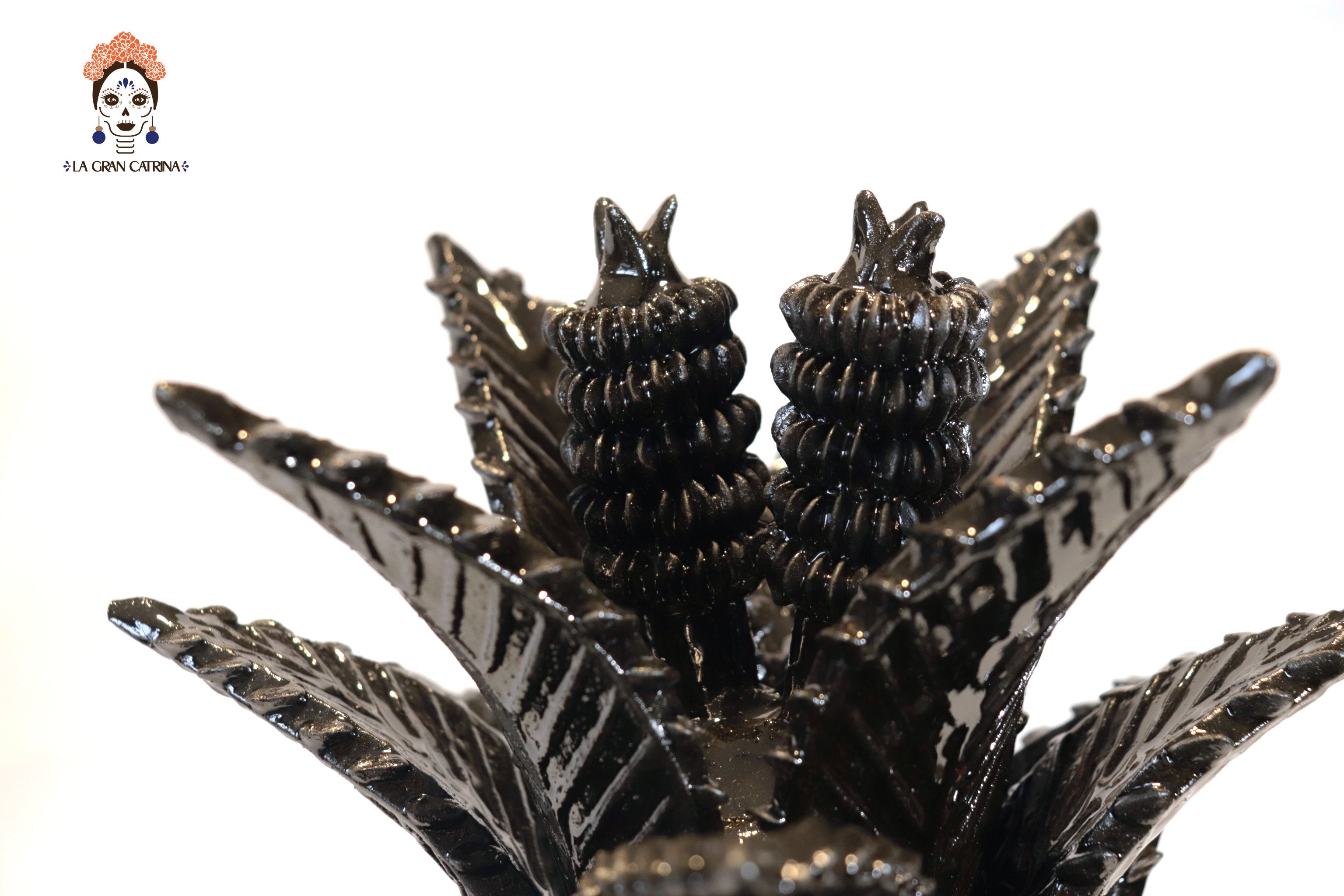 Pineapple vidriada Black - 24 in. Juan Gtz