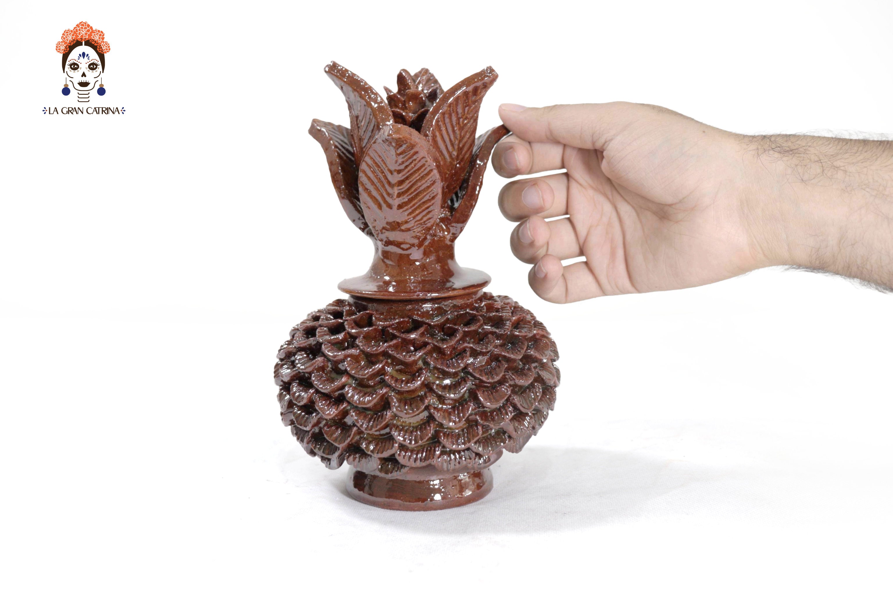 Small Brown Pineapple with Petals - 8.5 in. - Made to Order Juan Gtz
