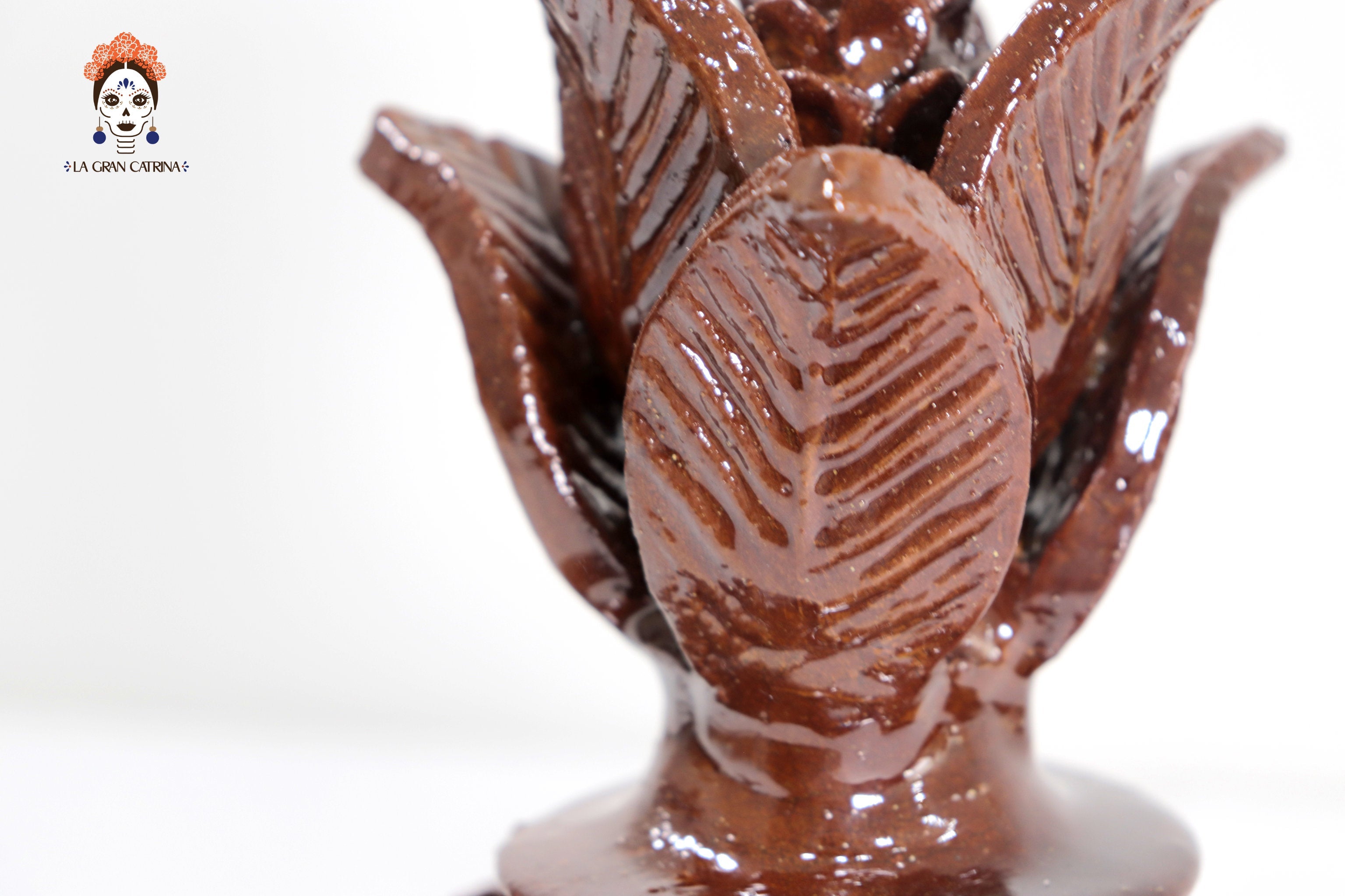 Small Brown Pineapple with Petals - 8.5 in. - Made to Order Juan Gtz