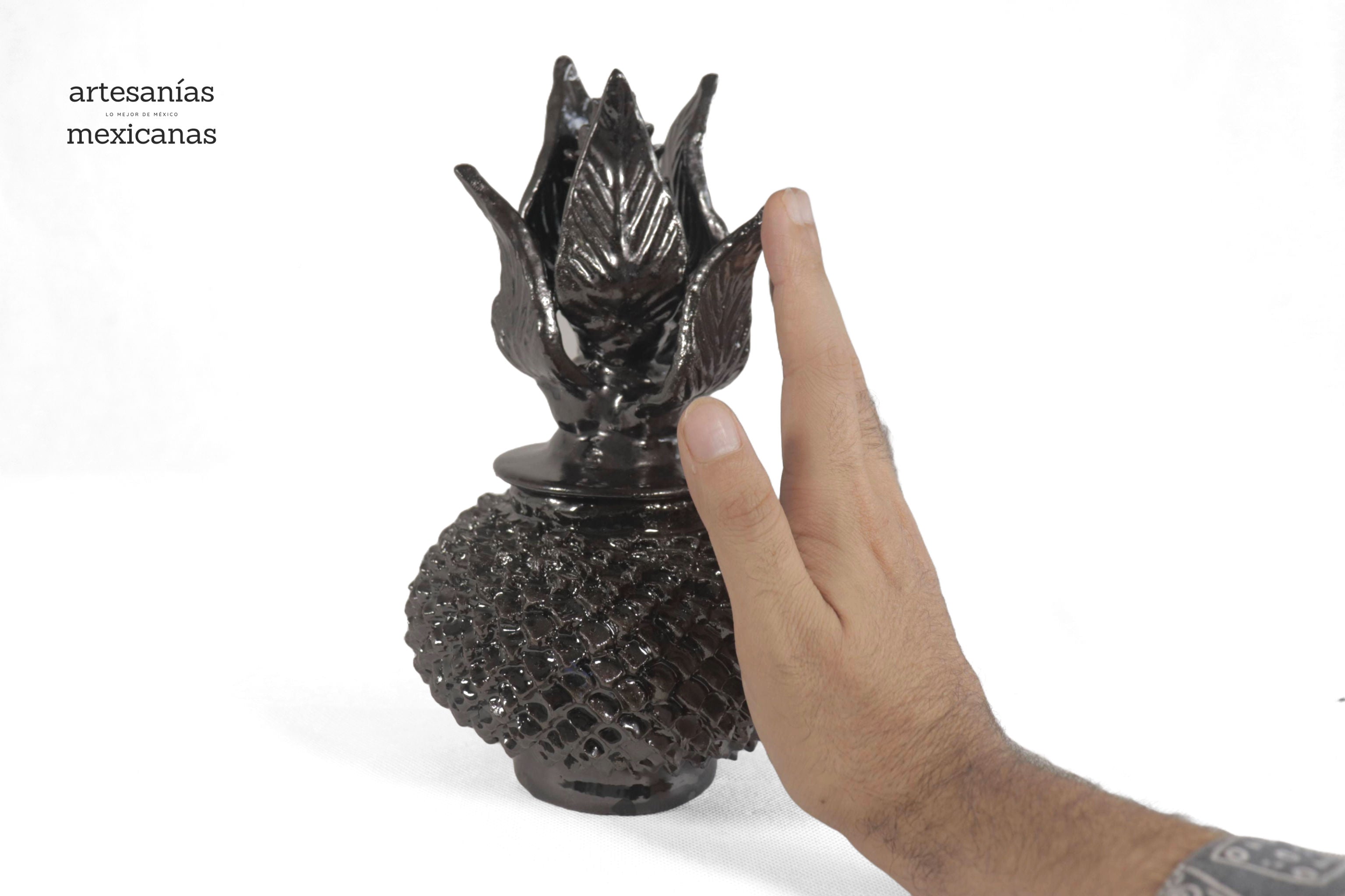 Small Pineapple Black with Spikes - 8.5 in. Juan Gtz