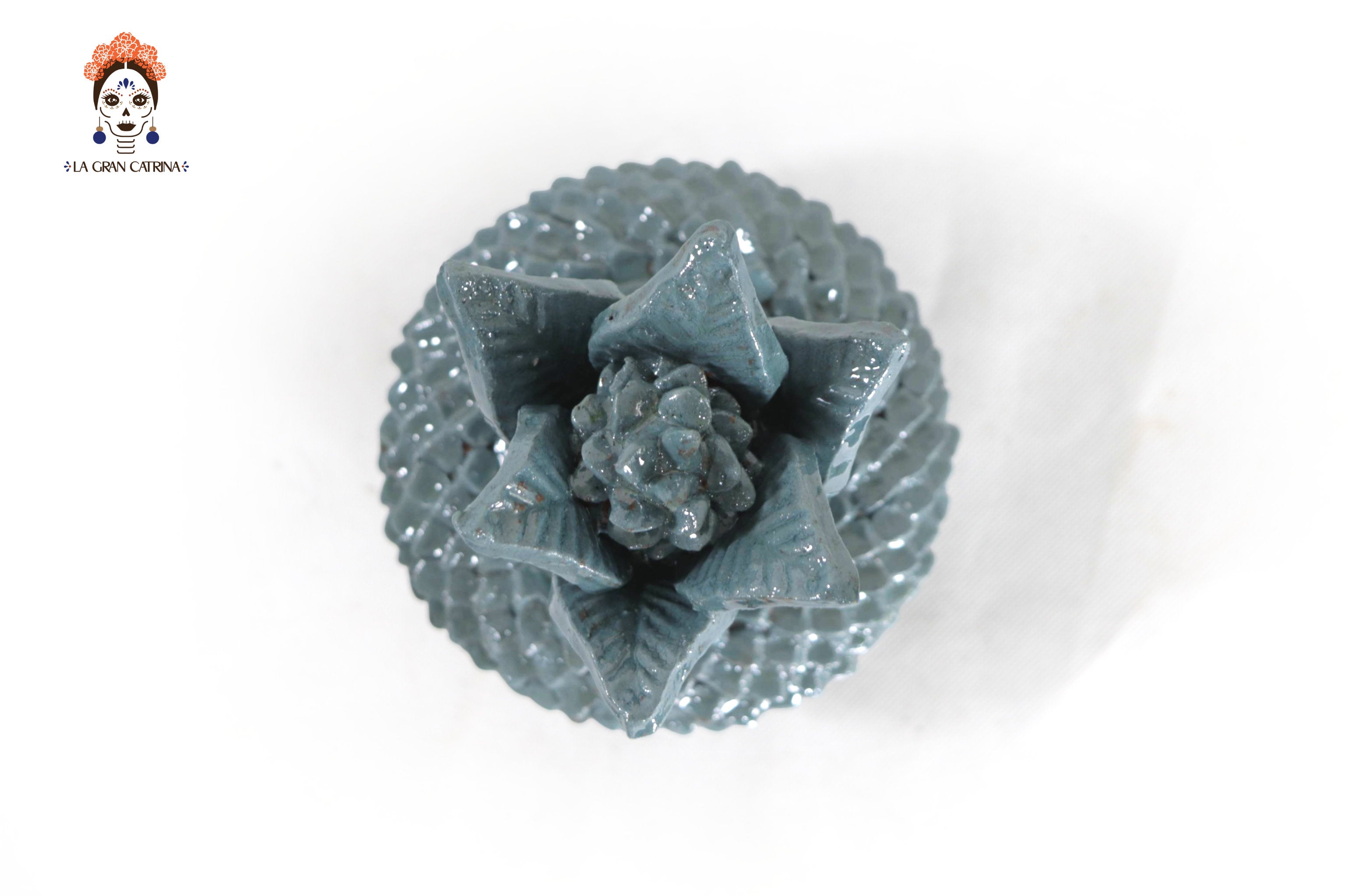 Small Pineapple Turquoise of Ladrillo - 8.5 in. Juan Gtz