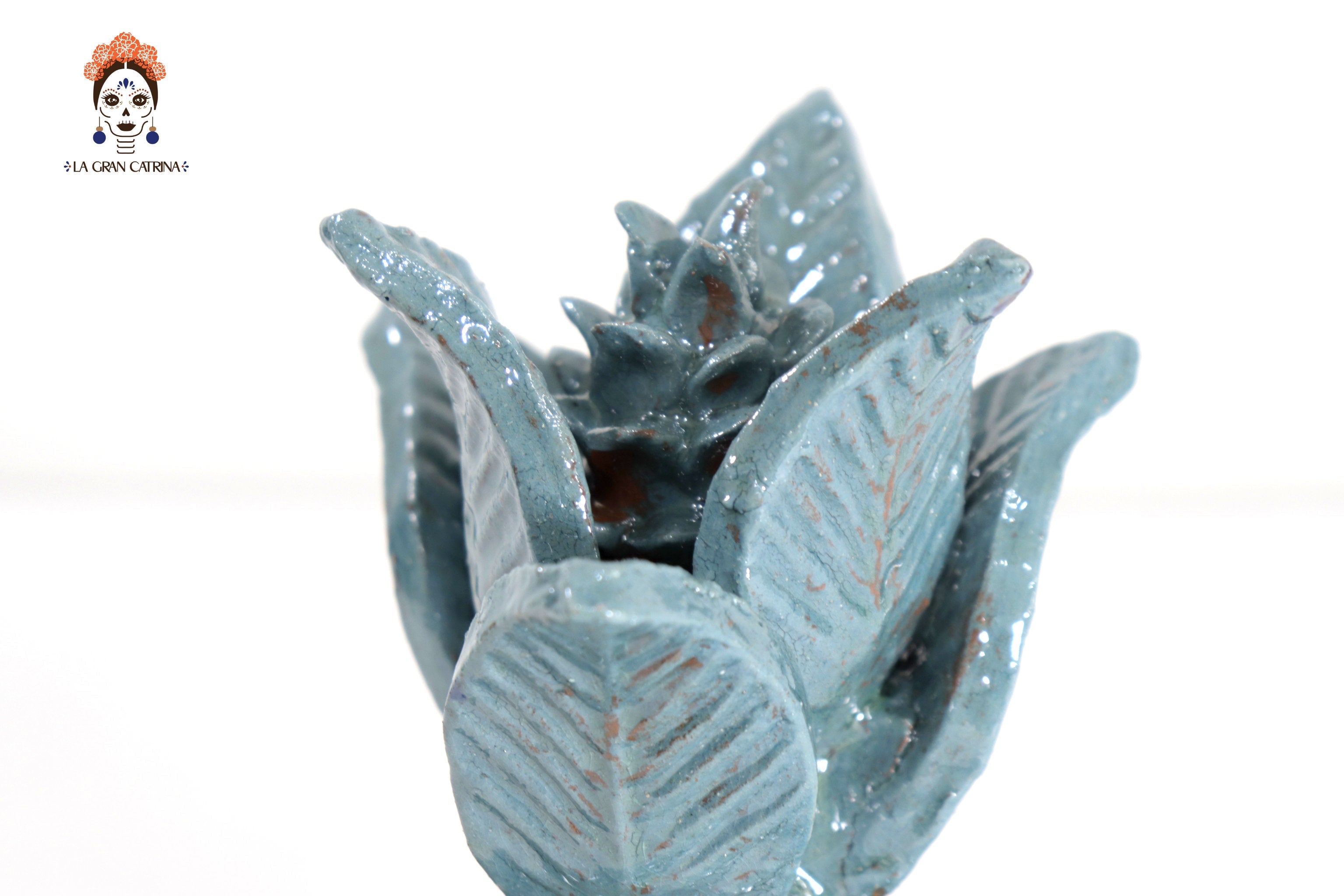 Small Pineapple Turquoise of Ladrillo - 8.5 in. Juan Gtz