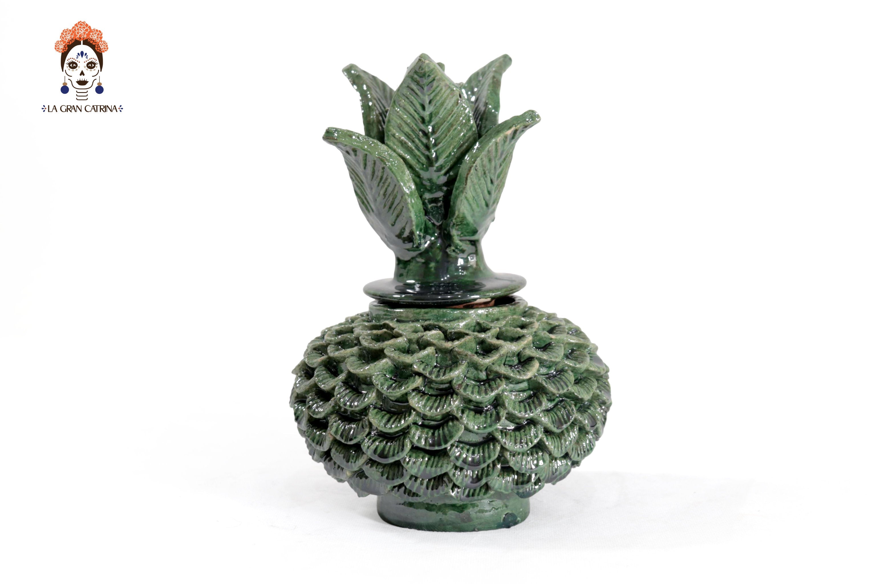 Small Green Pineapple with Petals - 8.5 in. - Wholesale Only Juan Gtz