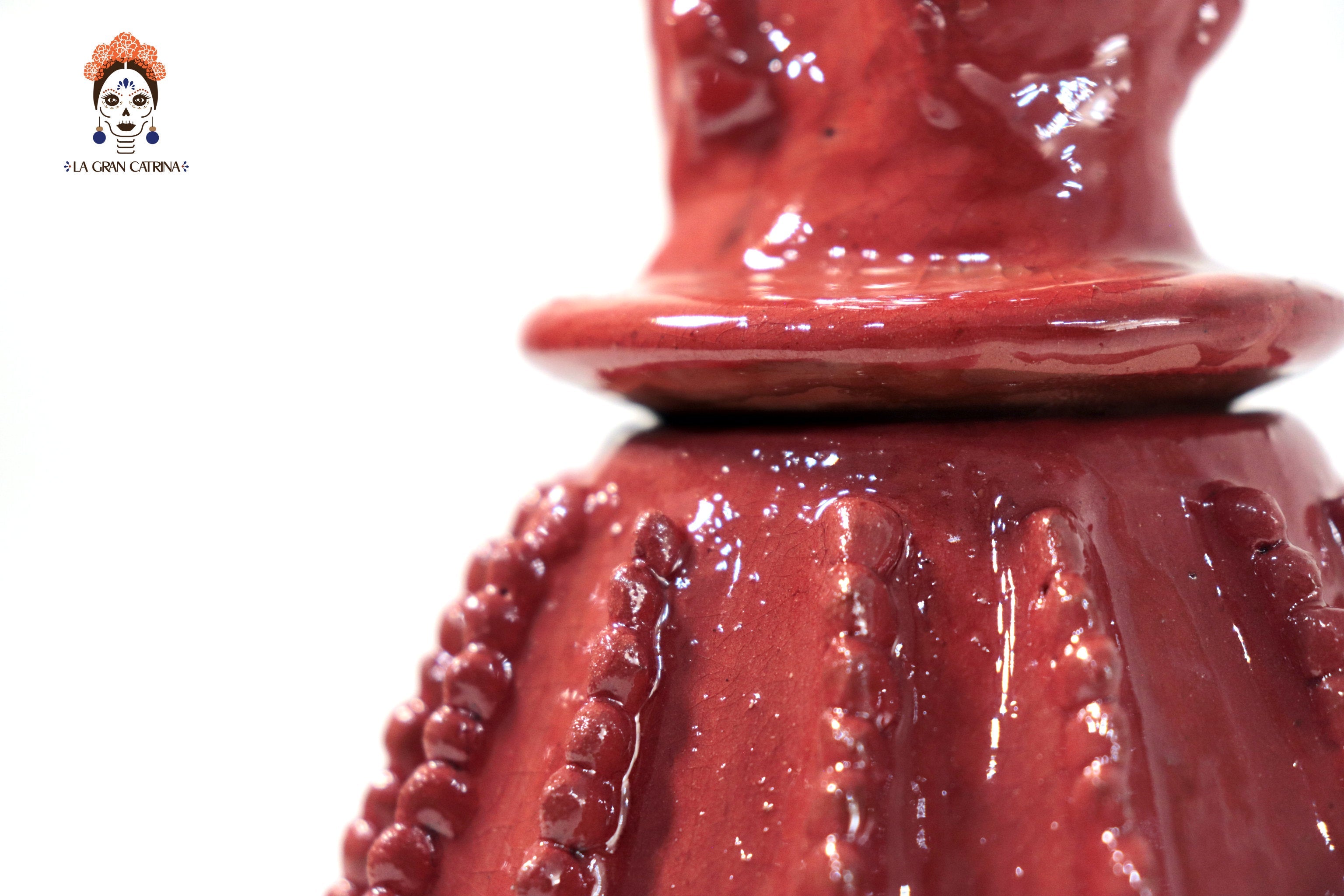 Red Barrel Cactus Pineapple Glazed Clay - 7.7 in. Juan Gtz