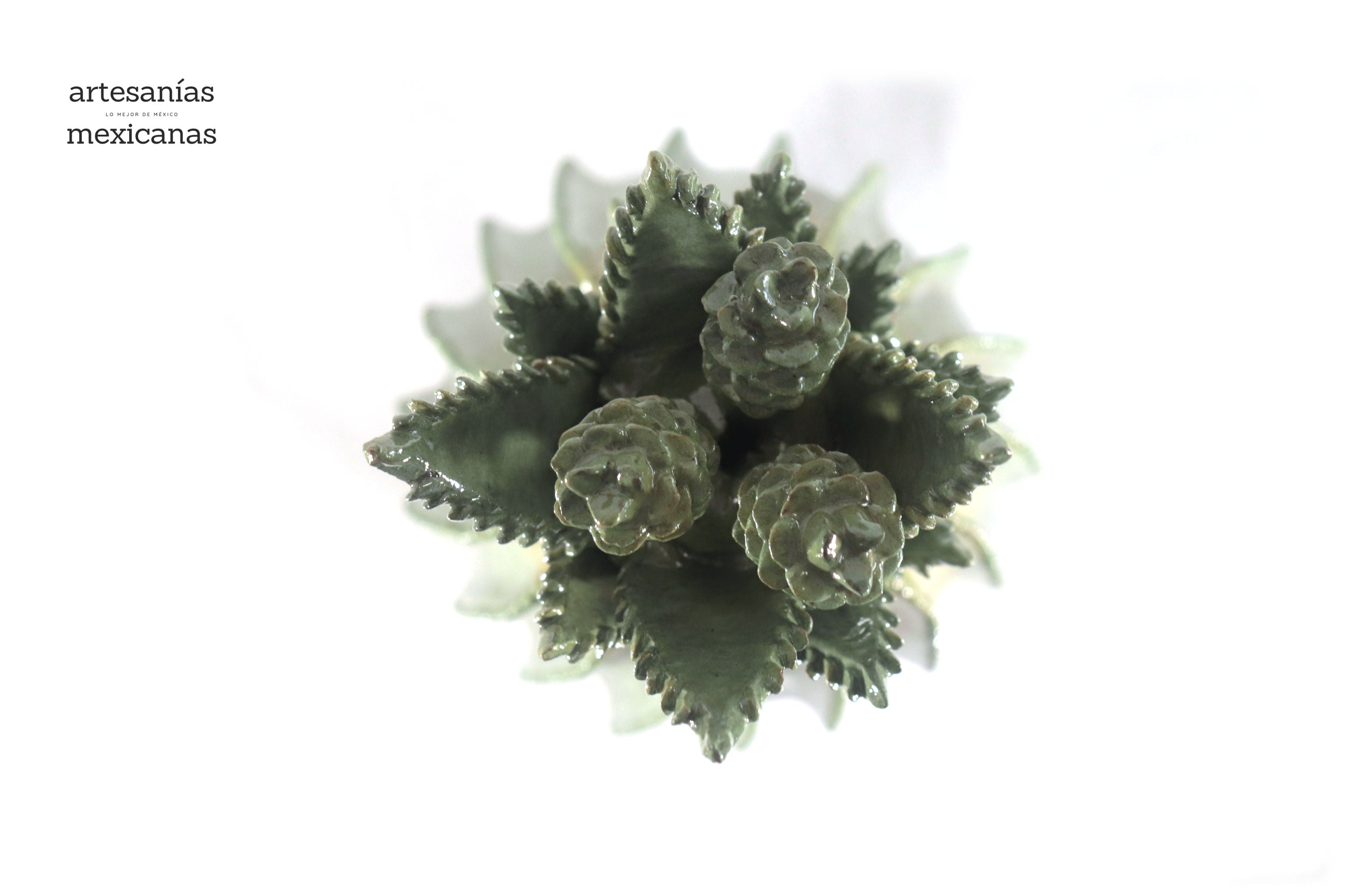 Michoacán Clay Pineapple - Barrel Cactus lemon yellow - 22 in. - Made to Order 5+ pcs. Juan Gtz