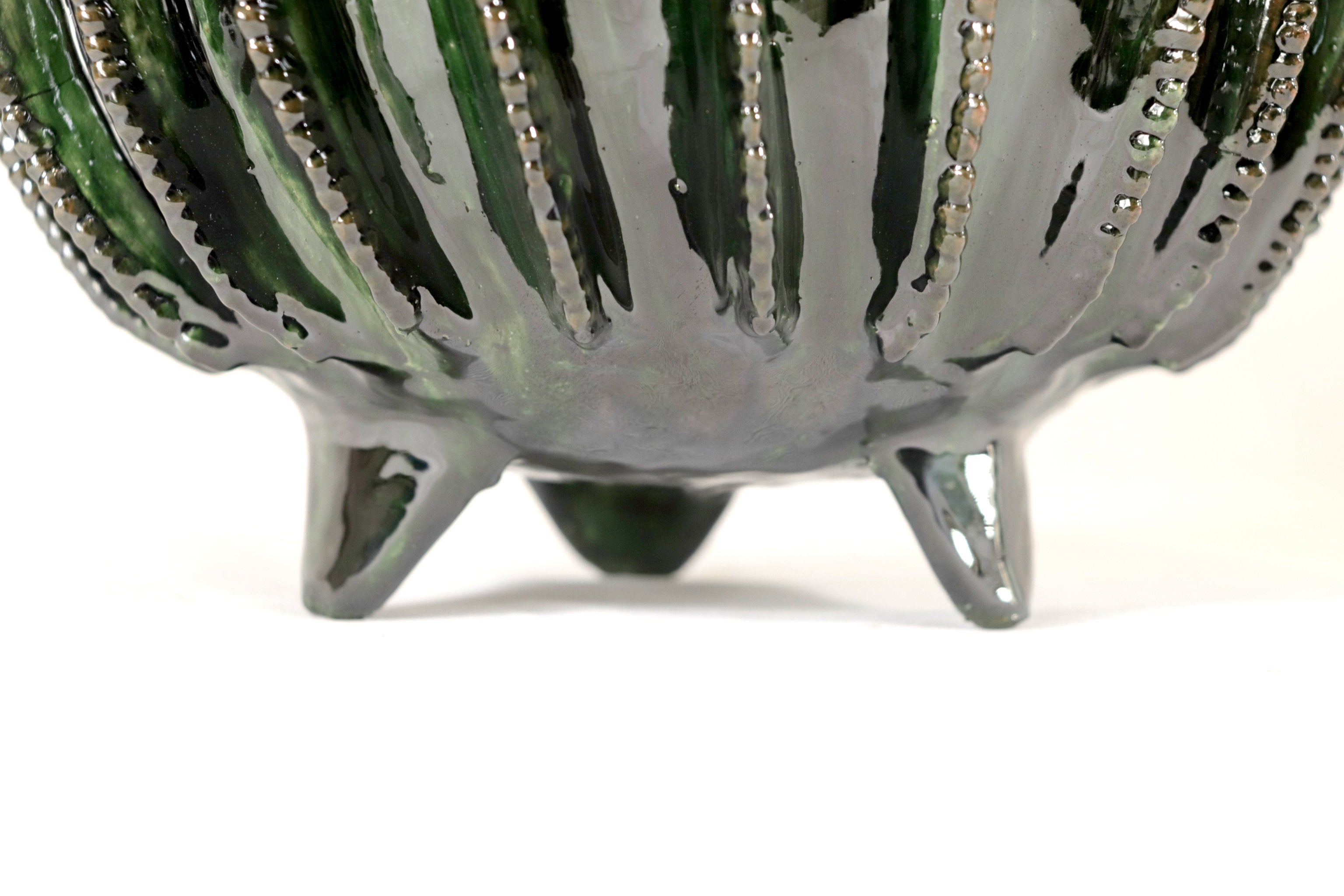 Michoacán Clay Pineapple - Green Barrel Cactus - 18 in. Juan Gtz