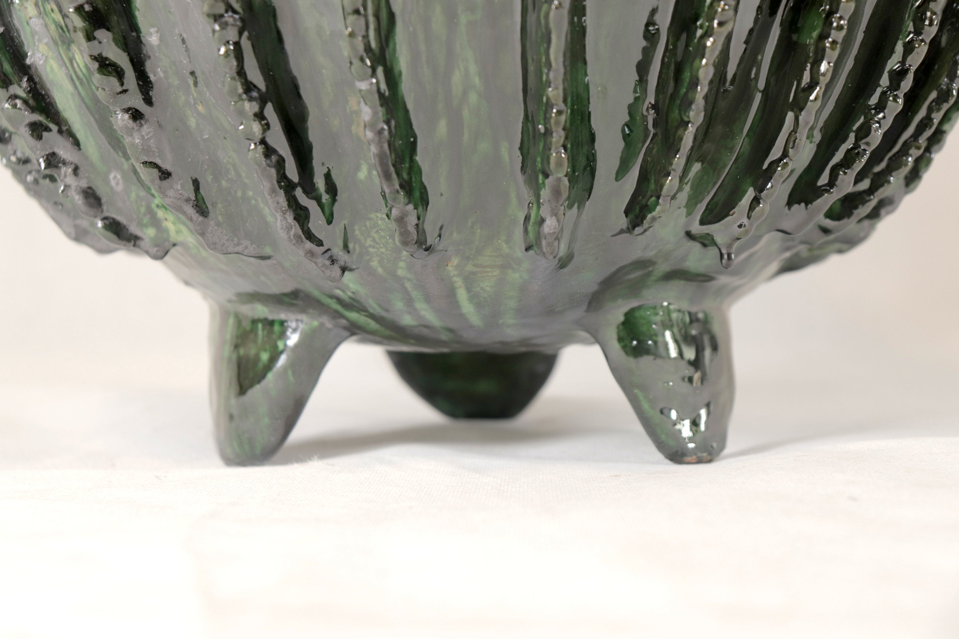 Michoacán Clay Pineapple - 26 in. - Green Barrel Cactus Juan Gtz