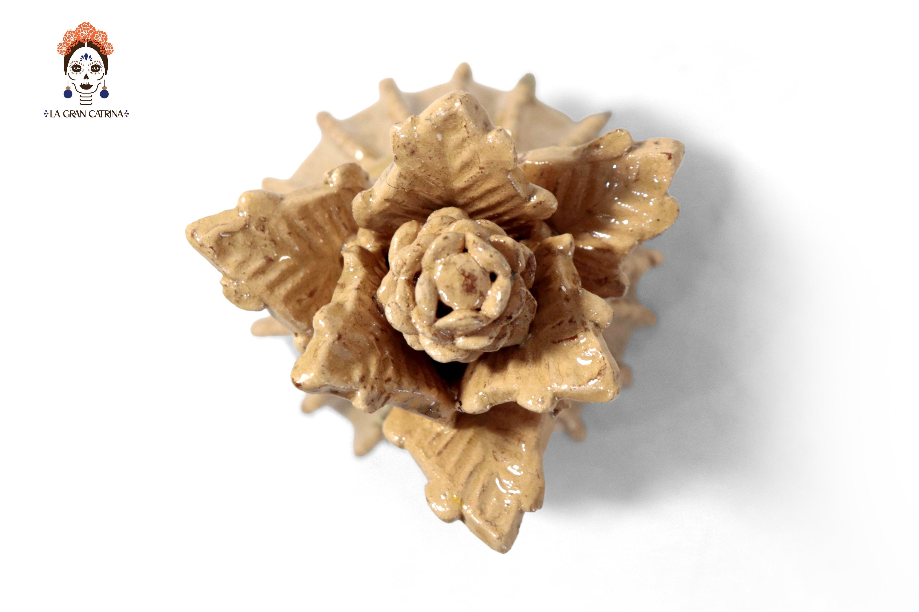 Pineapple Beige Barrel Cactus Glazed Clay - 7.7 in. - Made to Order 20 Pcs+ Juan Gtz