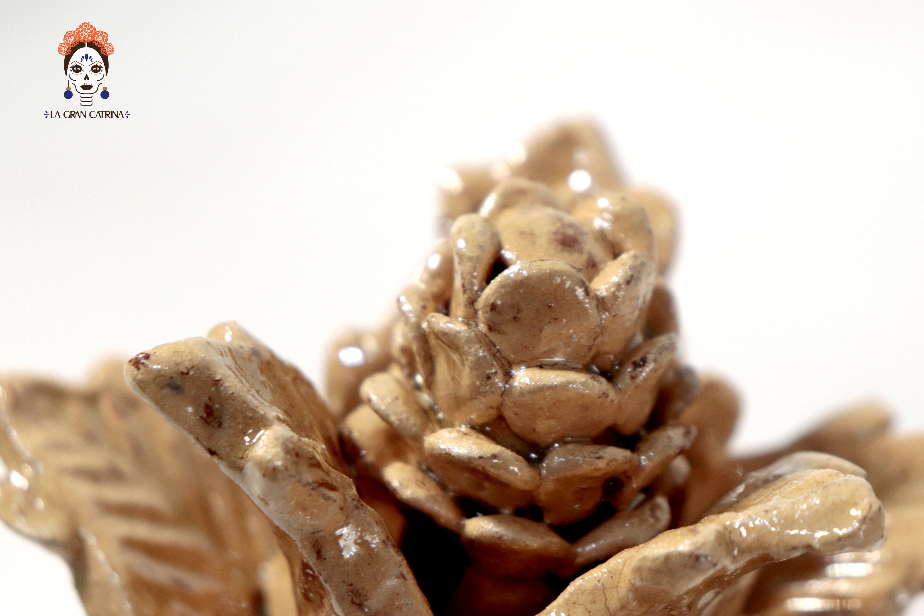 Pineapple Beige Barrel Cactus Glazed Clay - 7.7 in. - Made to Order 20 Pcs+ Juan Gtz
