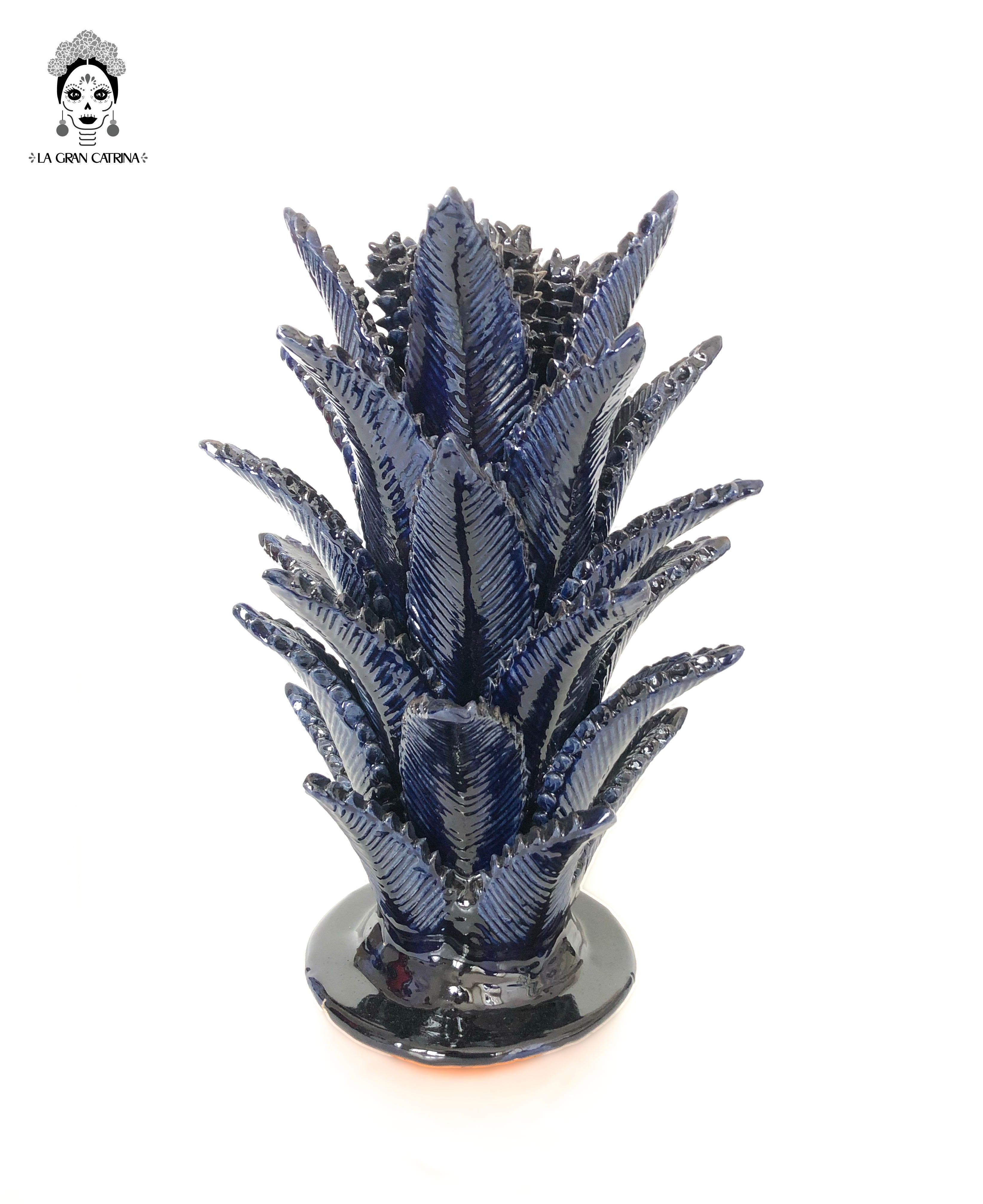 Michoacán Clay Pineapple - Blue - 40 in. - Made to Order Juan Gtz