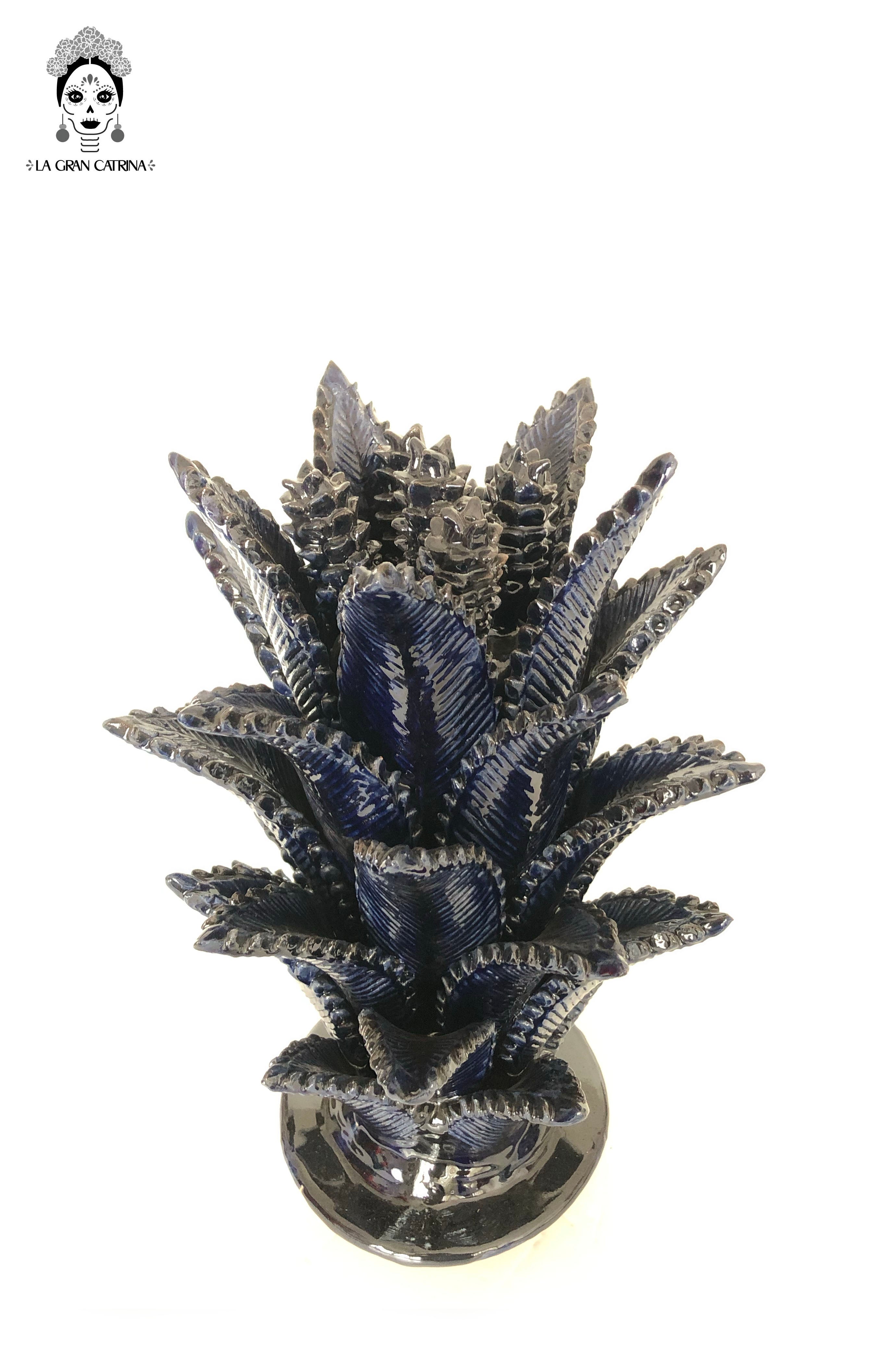 Michoacán Clay Pineapple - Blue - 40 in. - Made to Order Juan Gtz