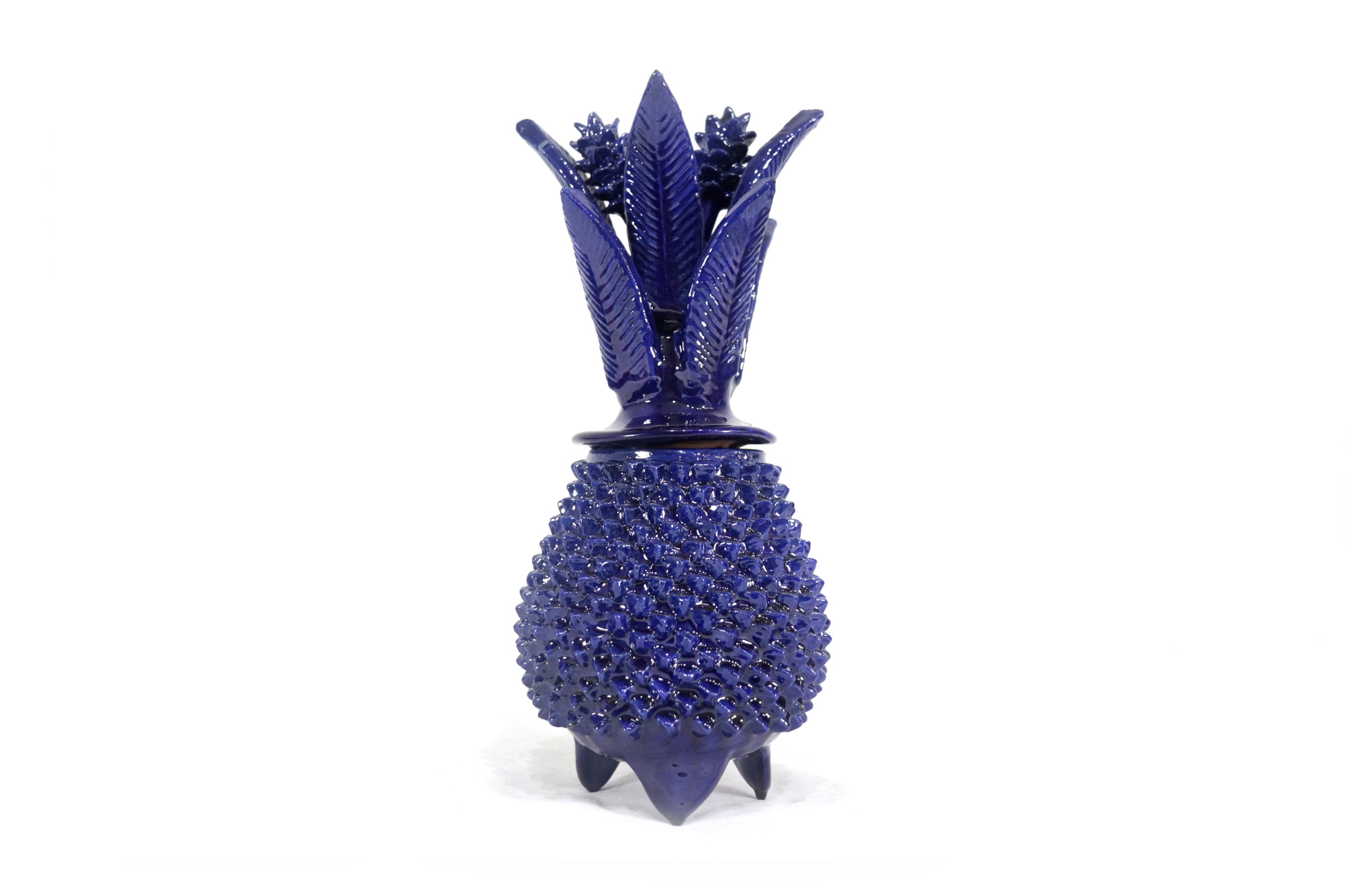 Michoacán Clay Pineapple - Spikes Blue - 11 in. Chema SJG