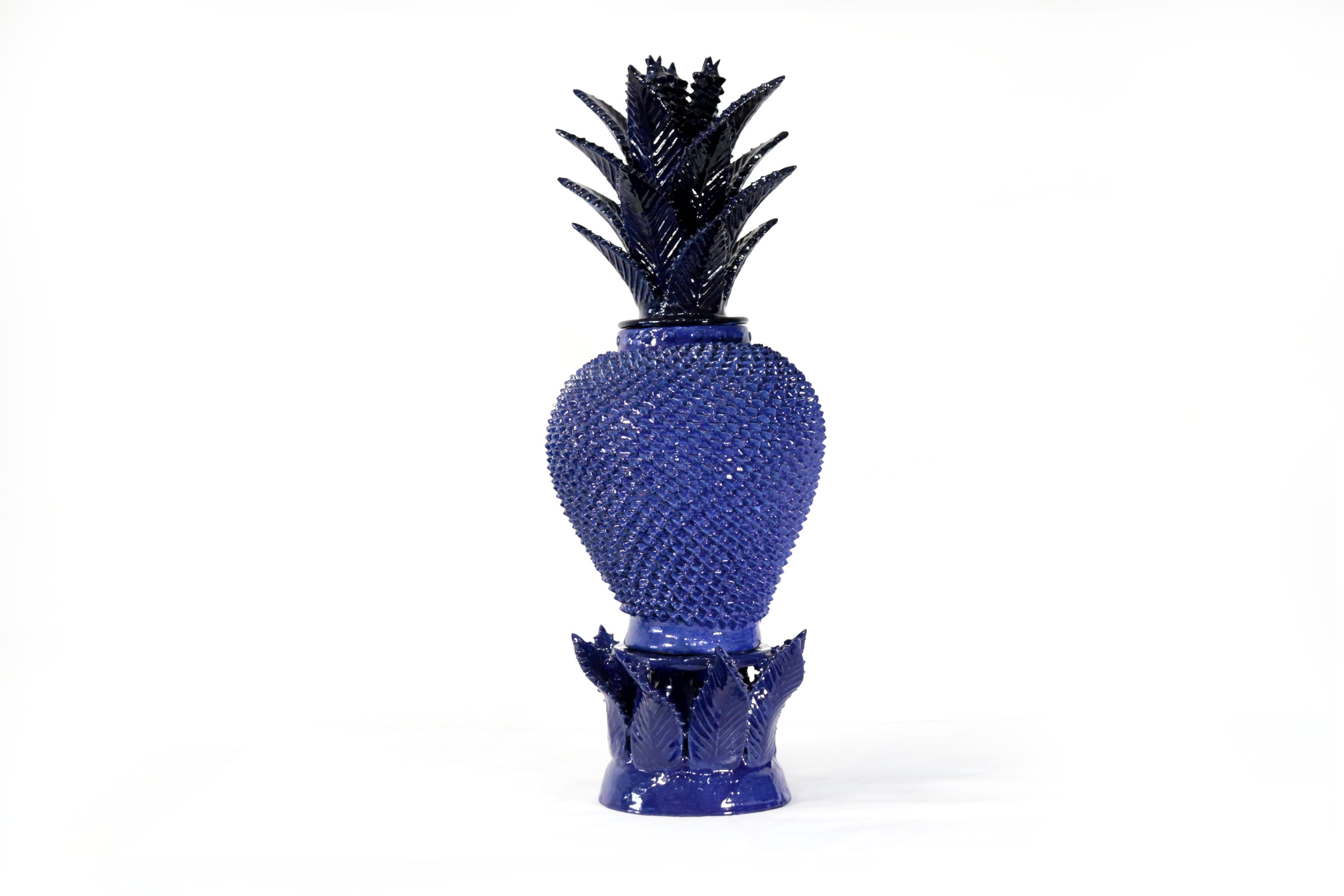 Michoacán Blue Pineapple with Base - 25.5 in. Juan Gtz