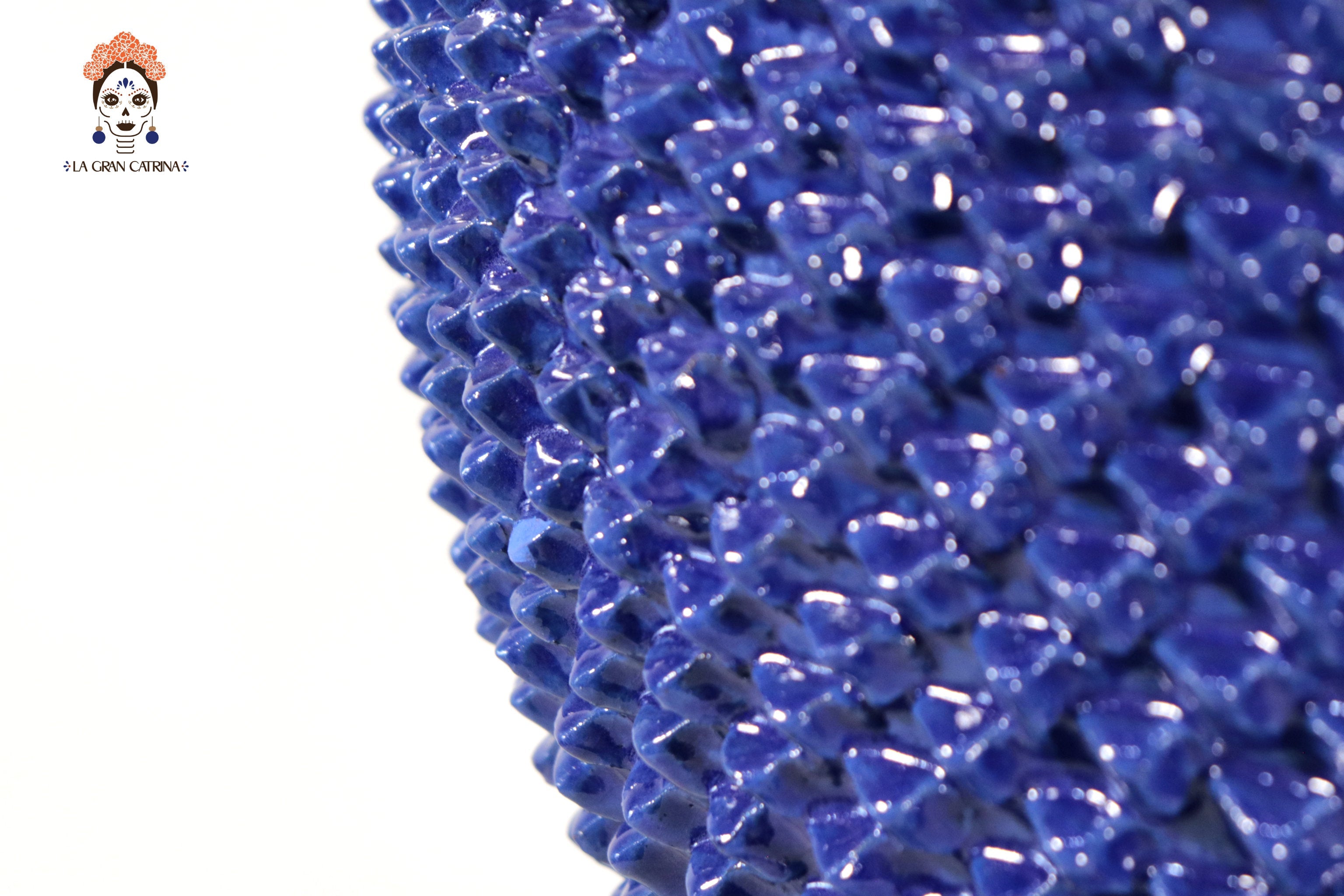 Michoacán Blue Pineapple with Base - 25.5 in. Juan Gtz