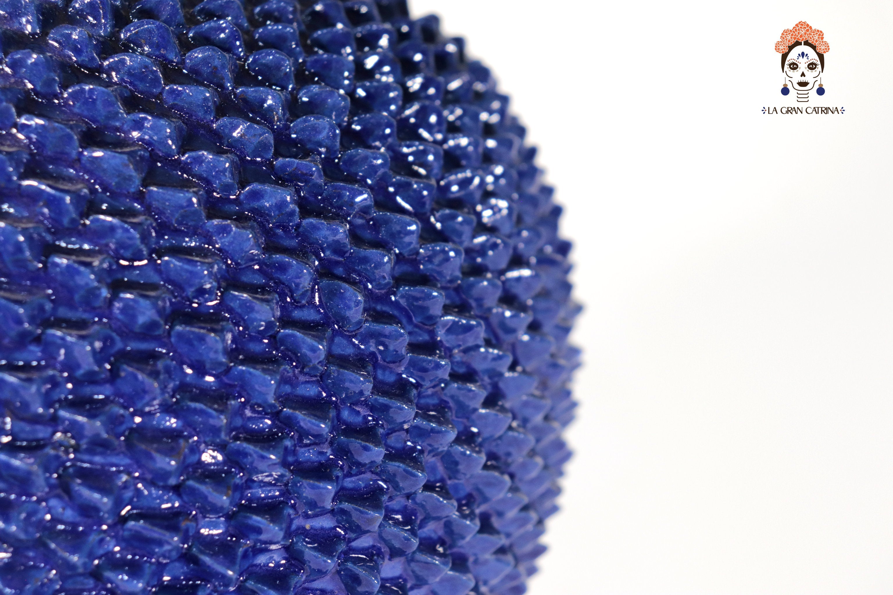 Michoacán Blue Pineapple with Base - 25.5 in. Juan Gtz