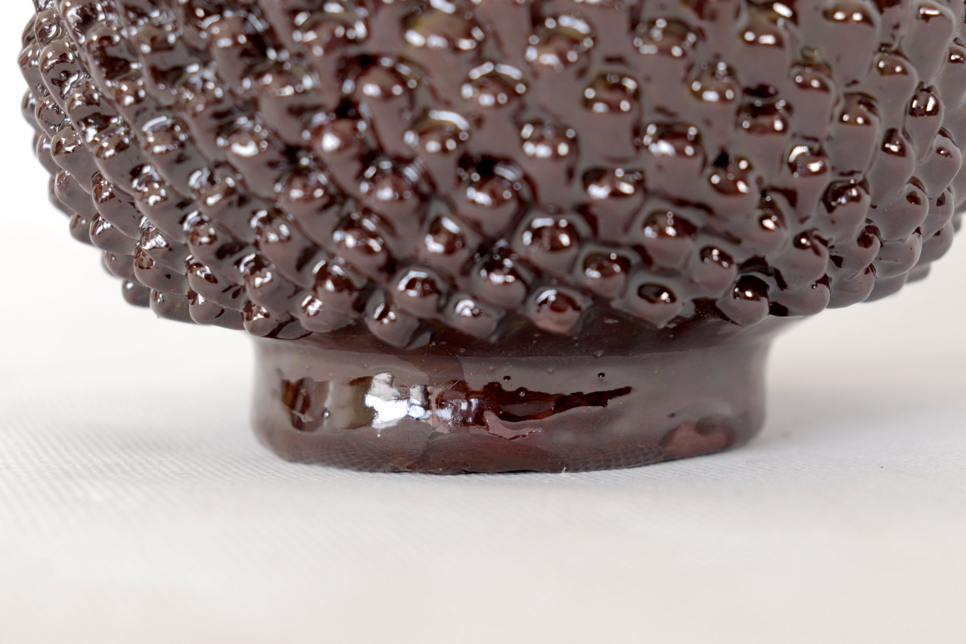 Brown Pineapple Glazed Clay - 8.6 in. Juan Gtz
