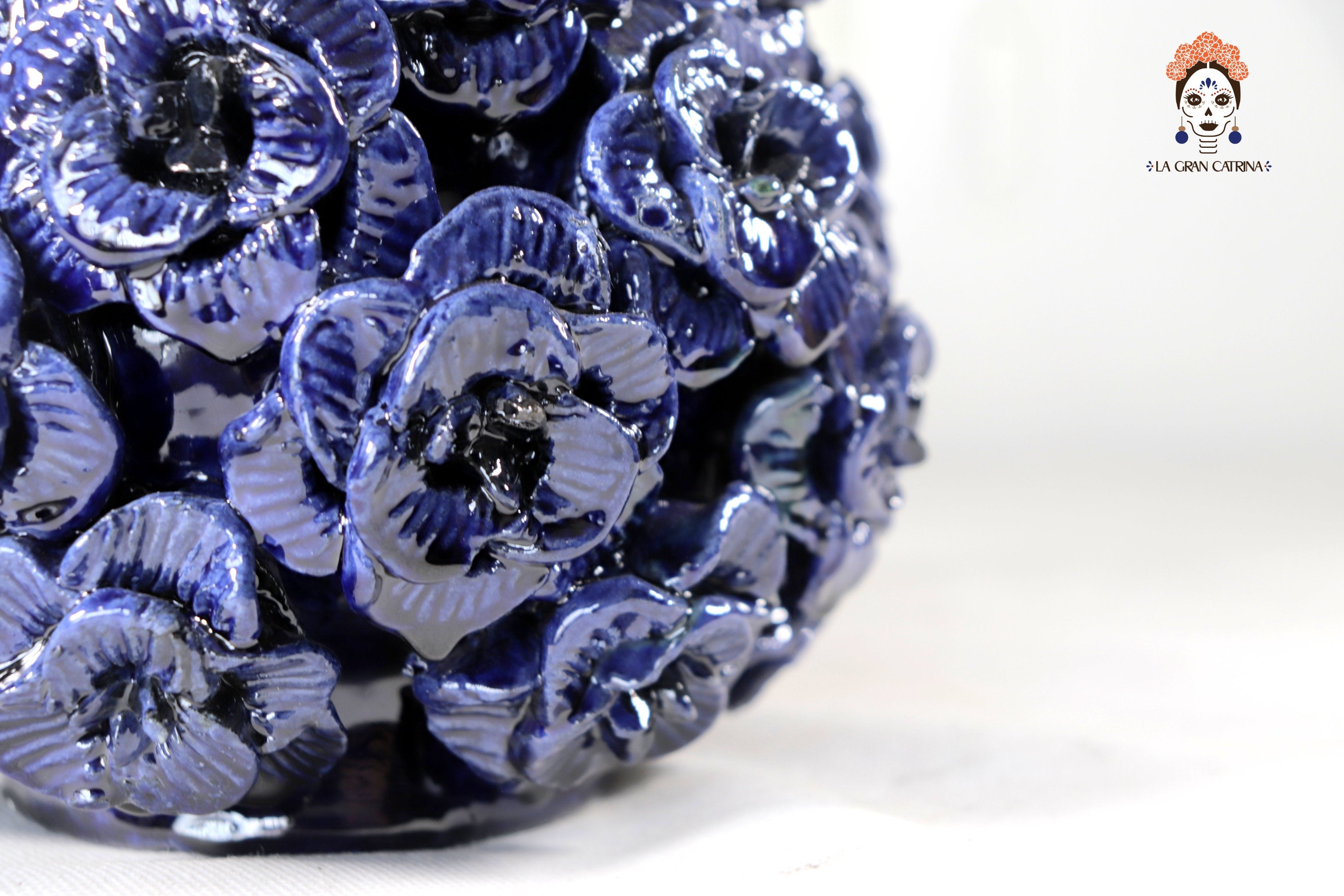 Blue Pineapple of Roses - 11.4 in. Celia SJG